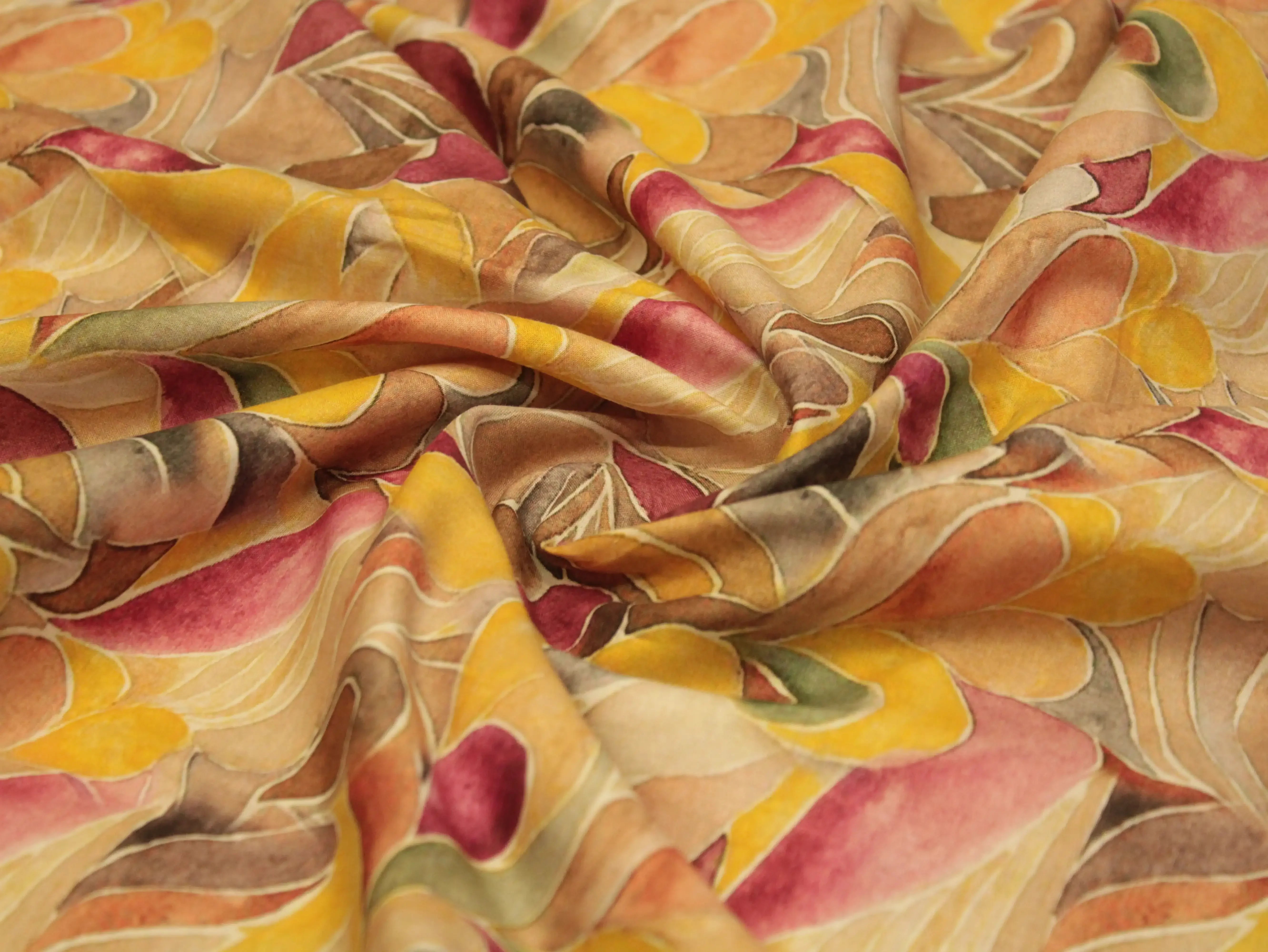 Premium Digital Printed Microfiber Cotton Lawn Fabric - M'Foks