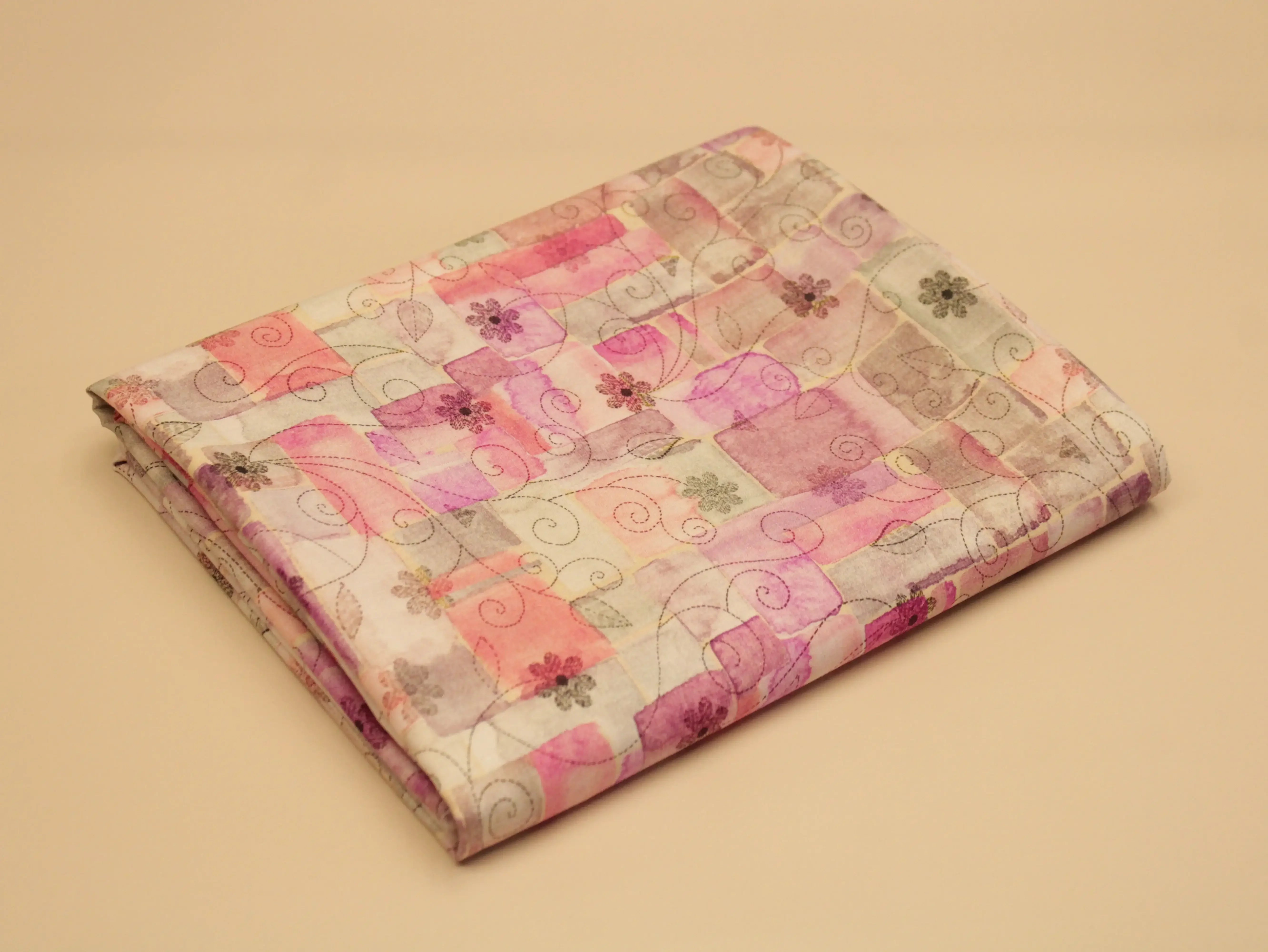 Premium Digital Printed Microfiber Cotton Lawn Fabric - M'Foks