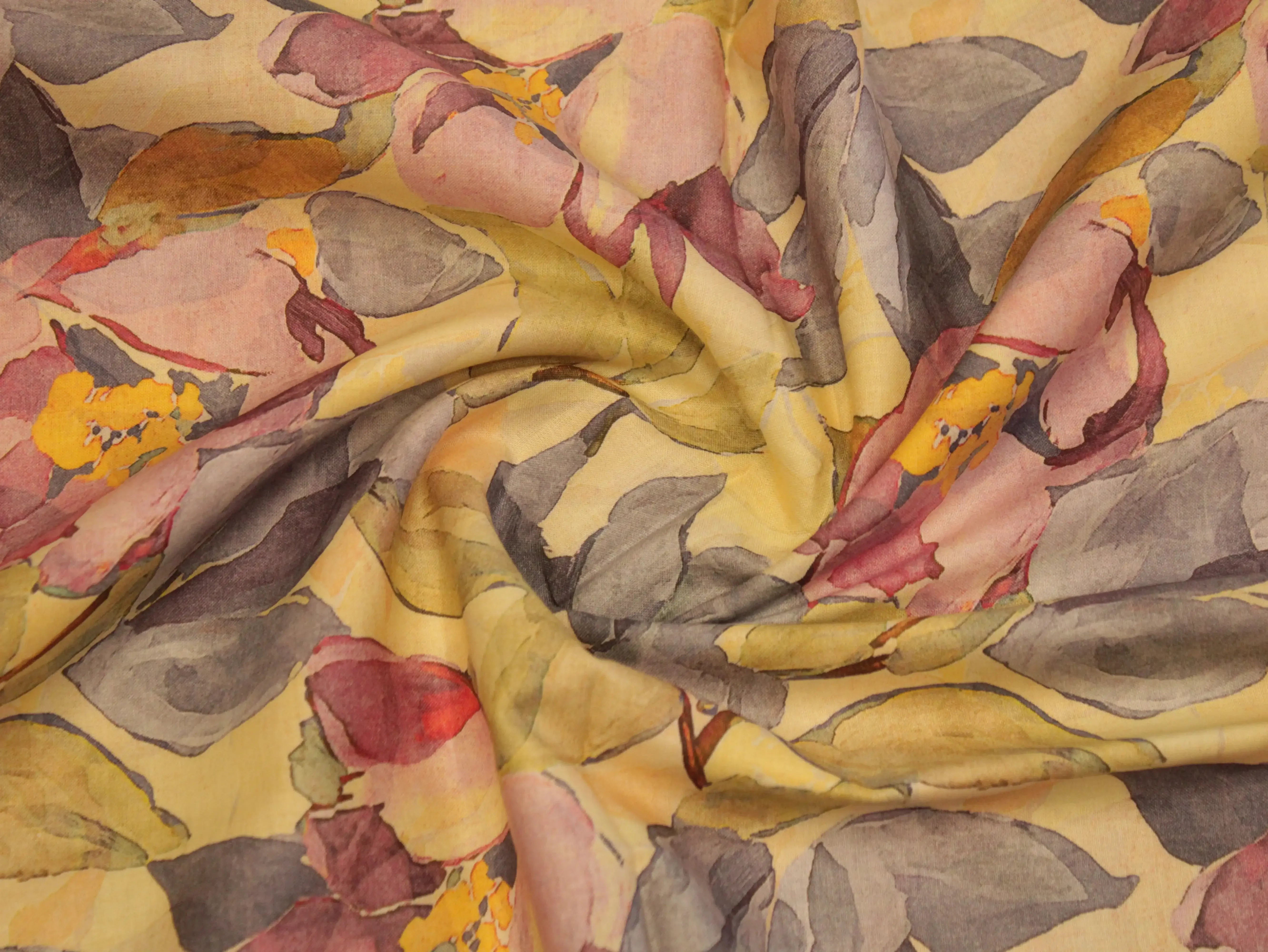 Premium Digital Printed Microfiber Cotton Lawn Fabric - M'Foks