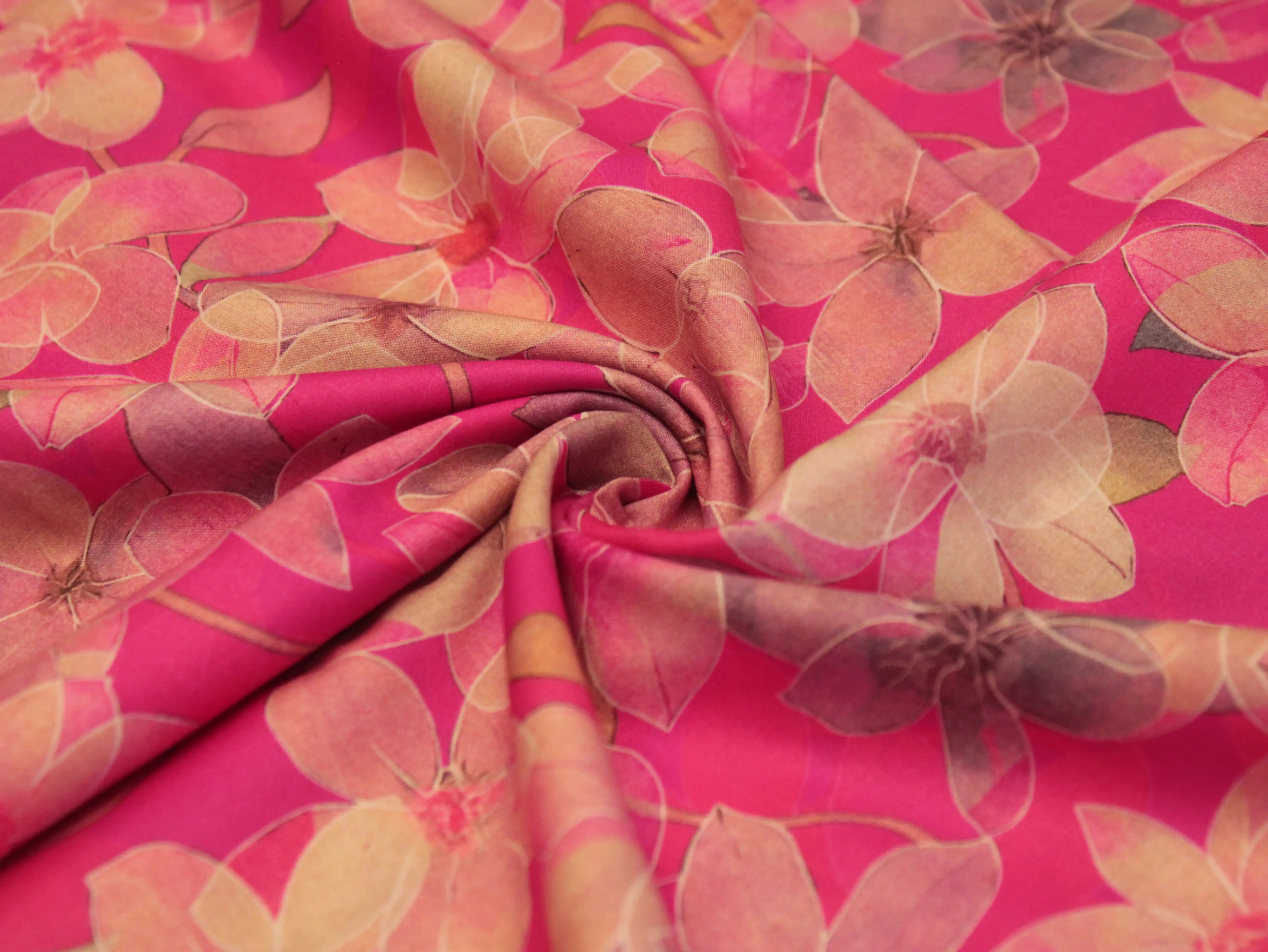 Premium Digital Printed Microfiber Cotton Lawn Fabric