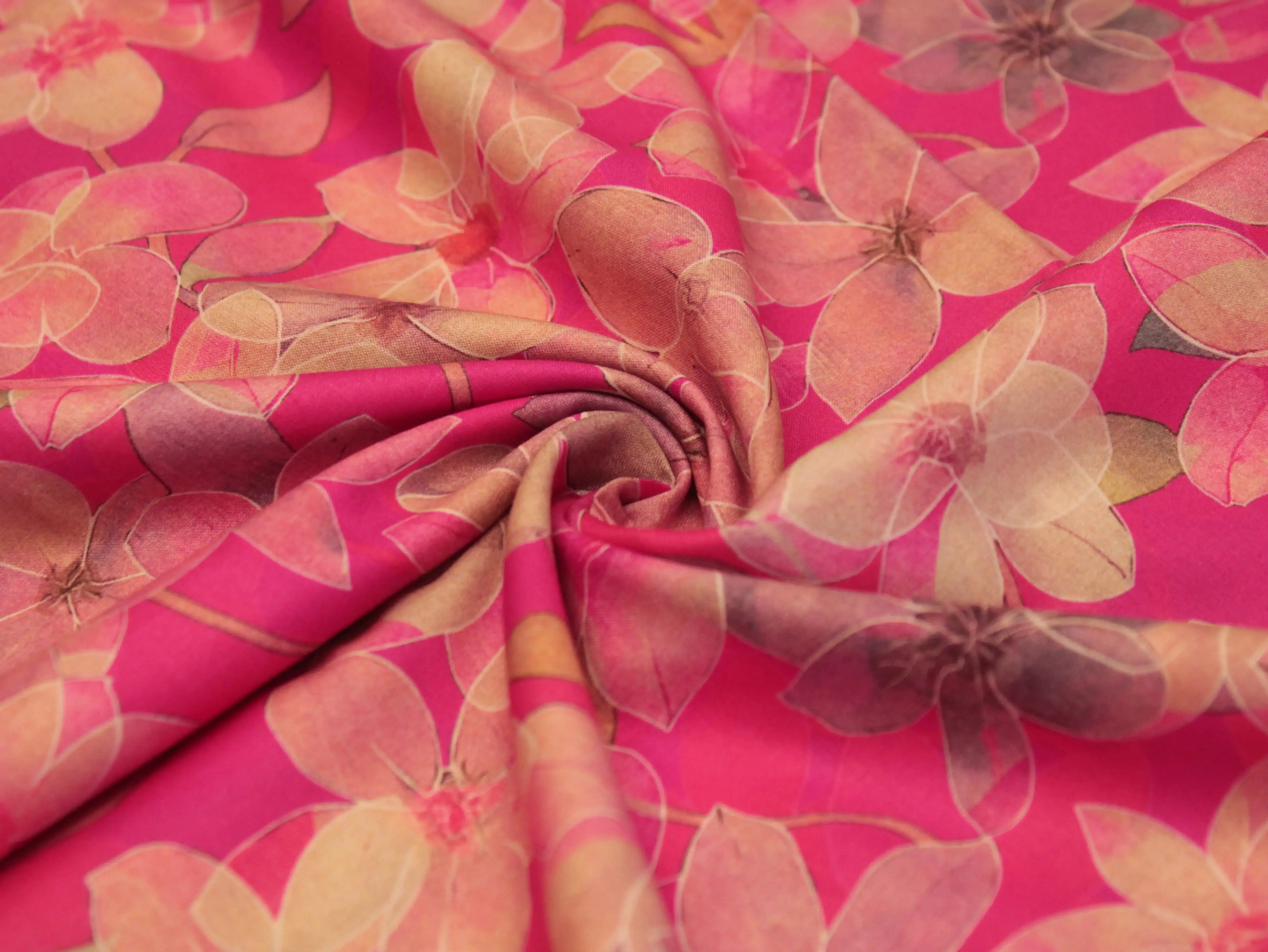 Premium Digital Printed Microfiber Cotton Lawn Fabric - M'Foks