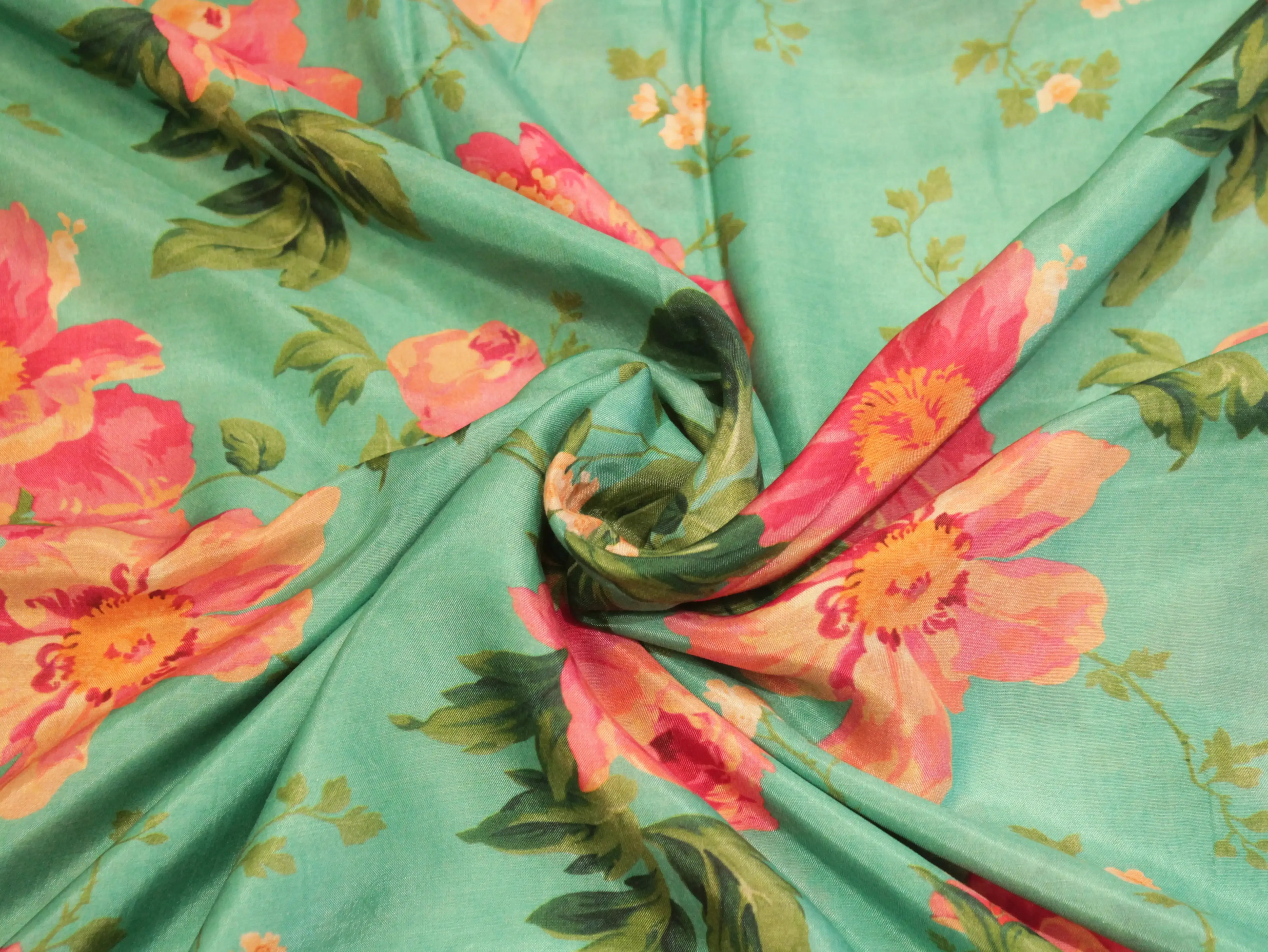Pure Soft Modal Muslin Digital Printed Fabric - M'Foks