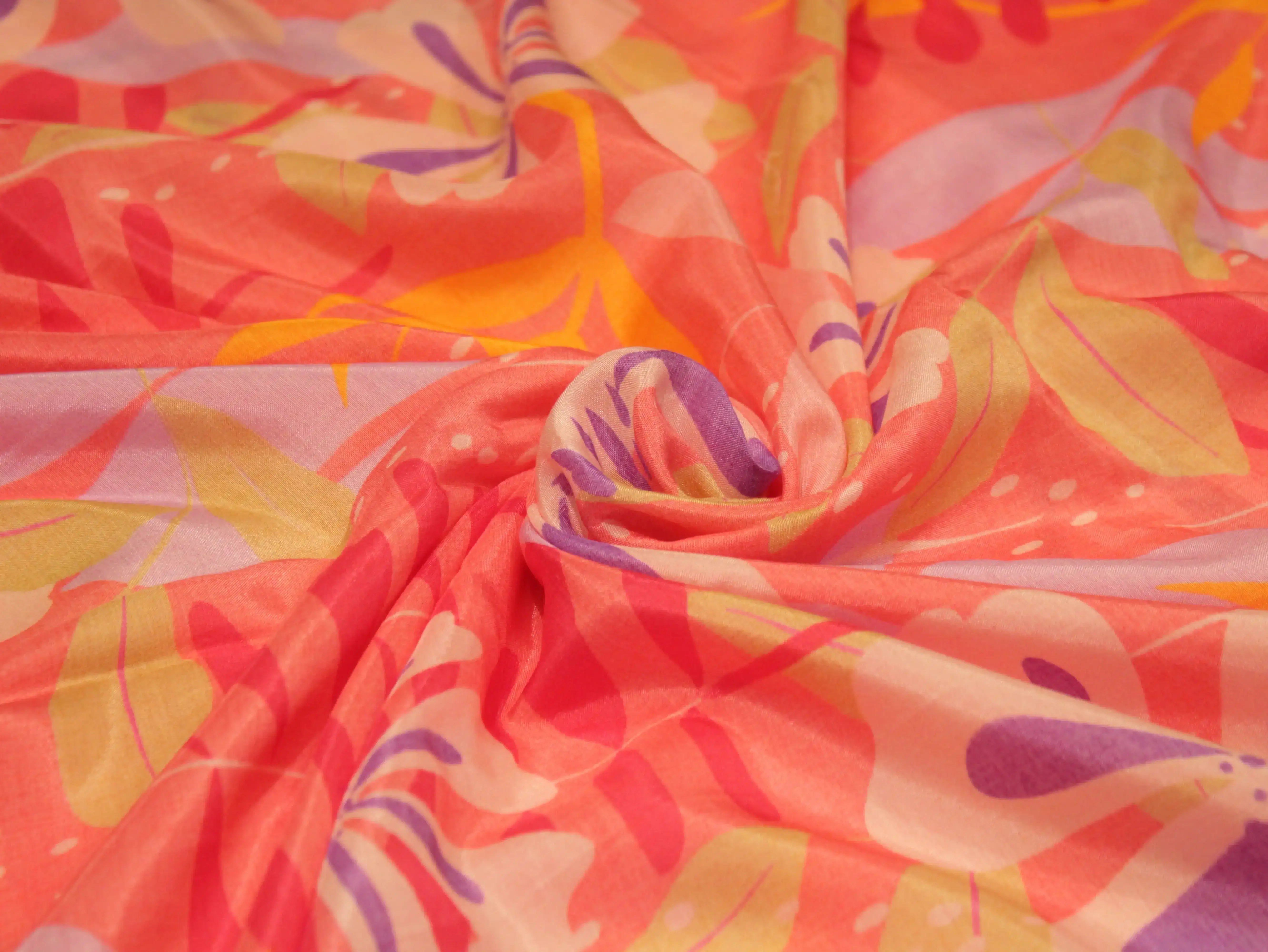 Pure Soft Modal Muslin Digital Printed Fabric - M'Foks