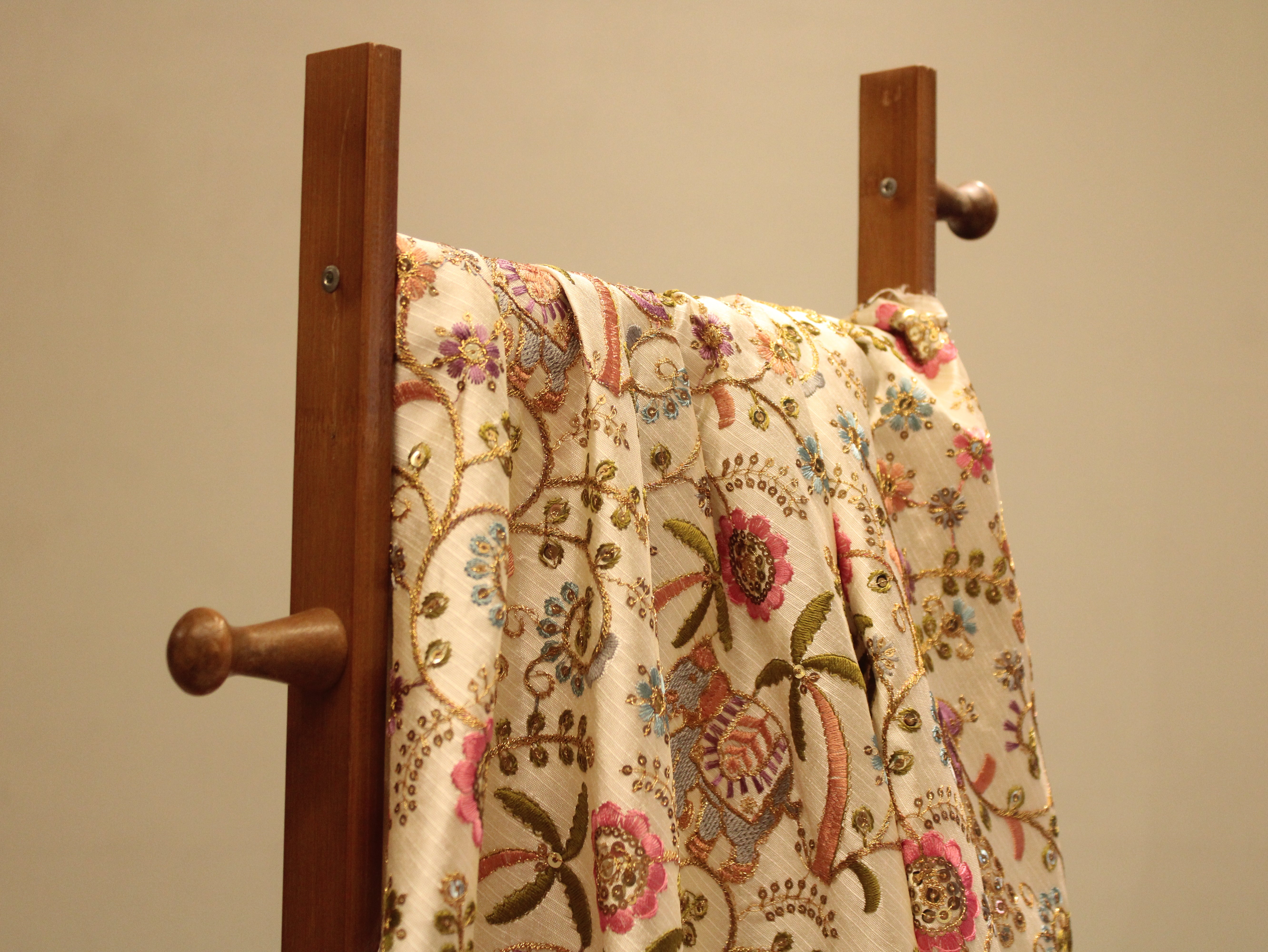 Premium Mulberry Silk Thread Work Fabric