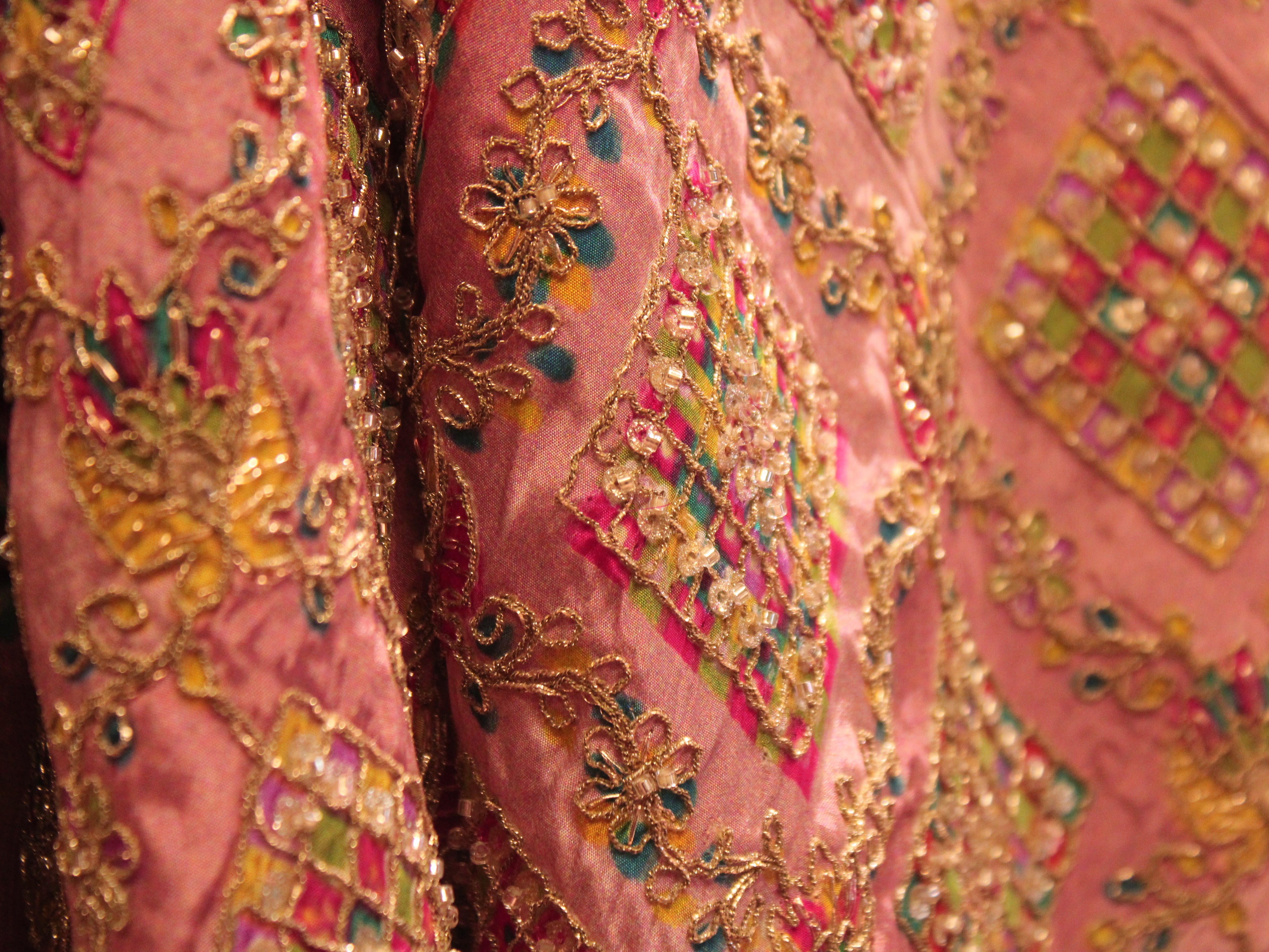 Premium Handcrafted Cut-Dana Work Crepe Fabric – Coding & Position Embellished