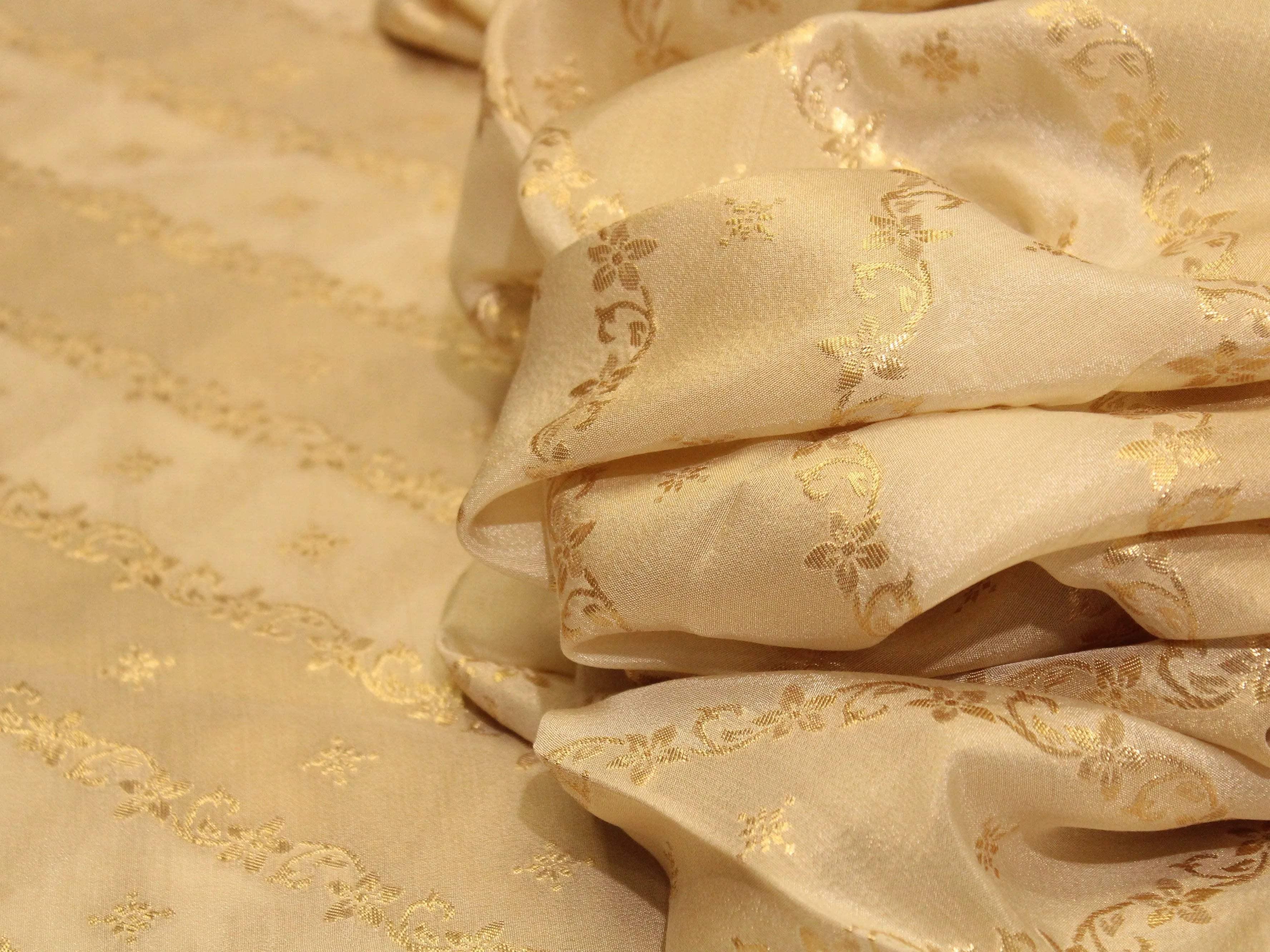 Tissue Self-Woven Jacquard Fabric - Dyeable