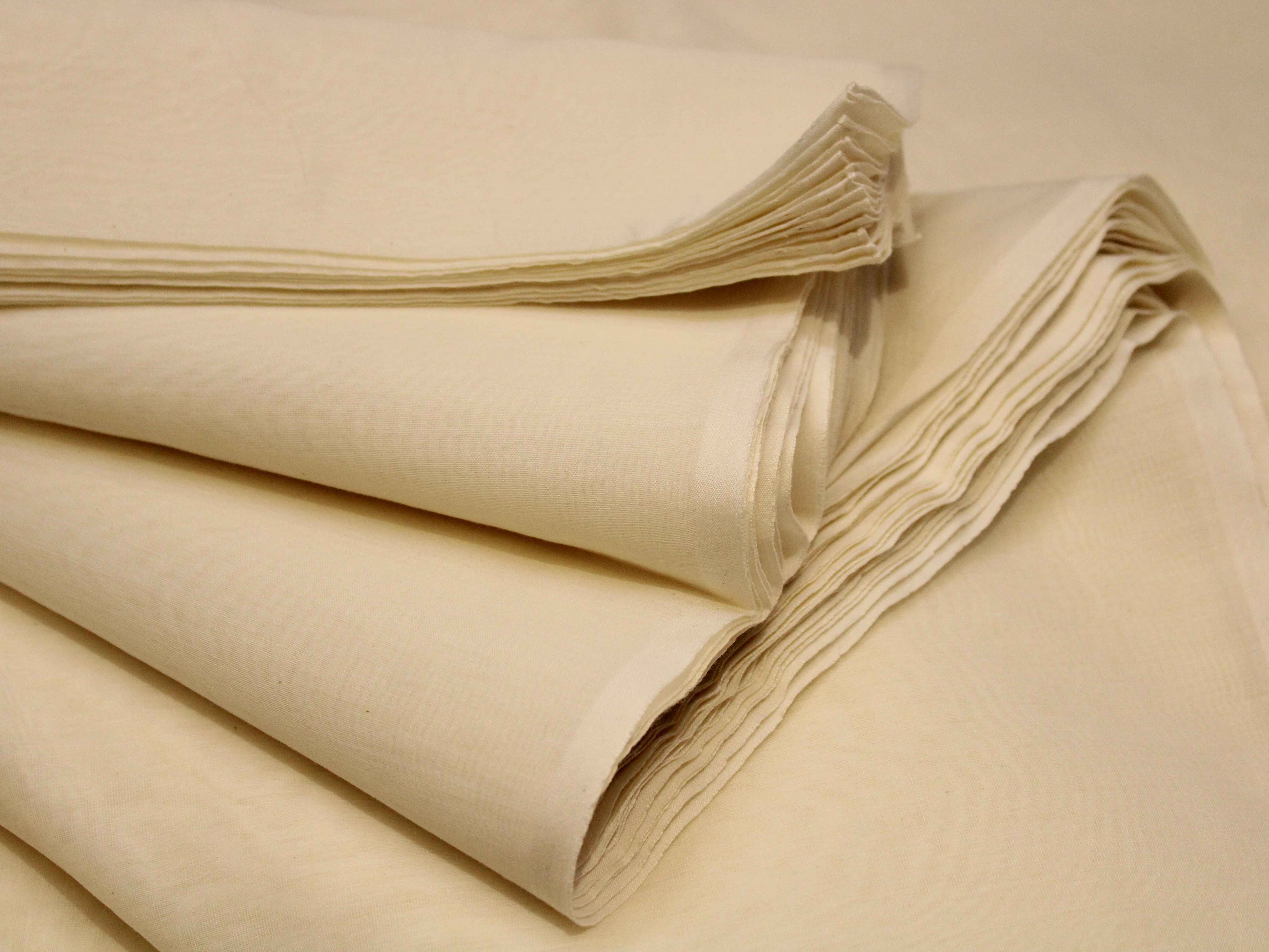 Pure Chanderi Mulmul Dyeable Fabric 44 Inches – Premium RFD Chanderi