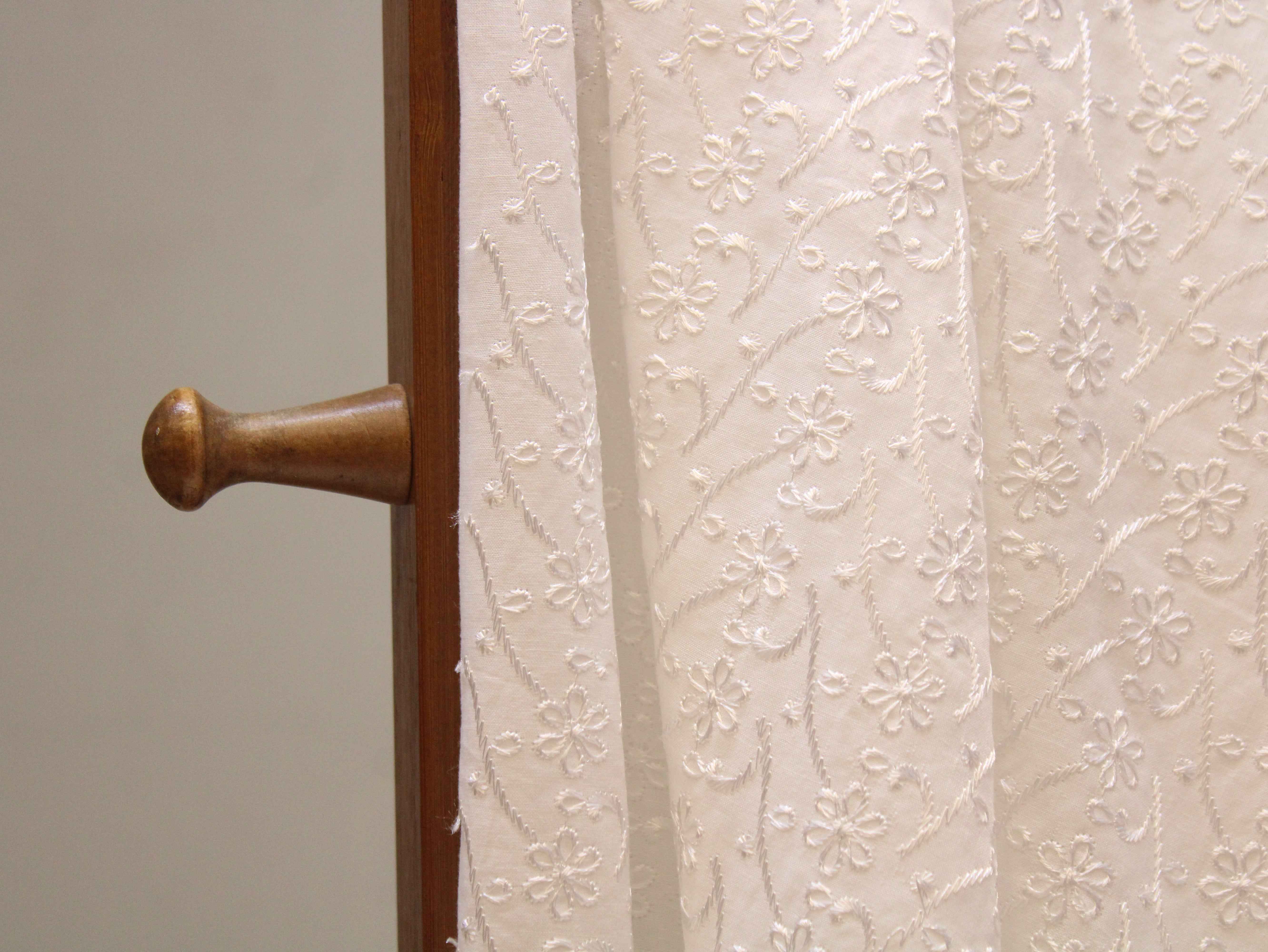 Premium Cotton Embroidery Fabric - White