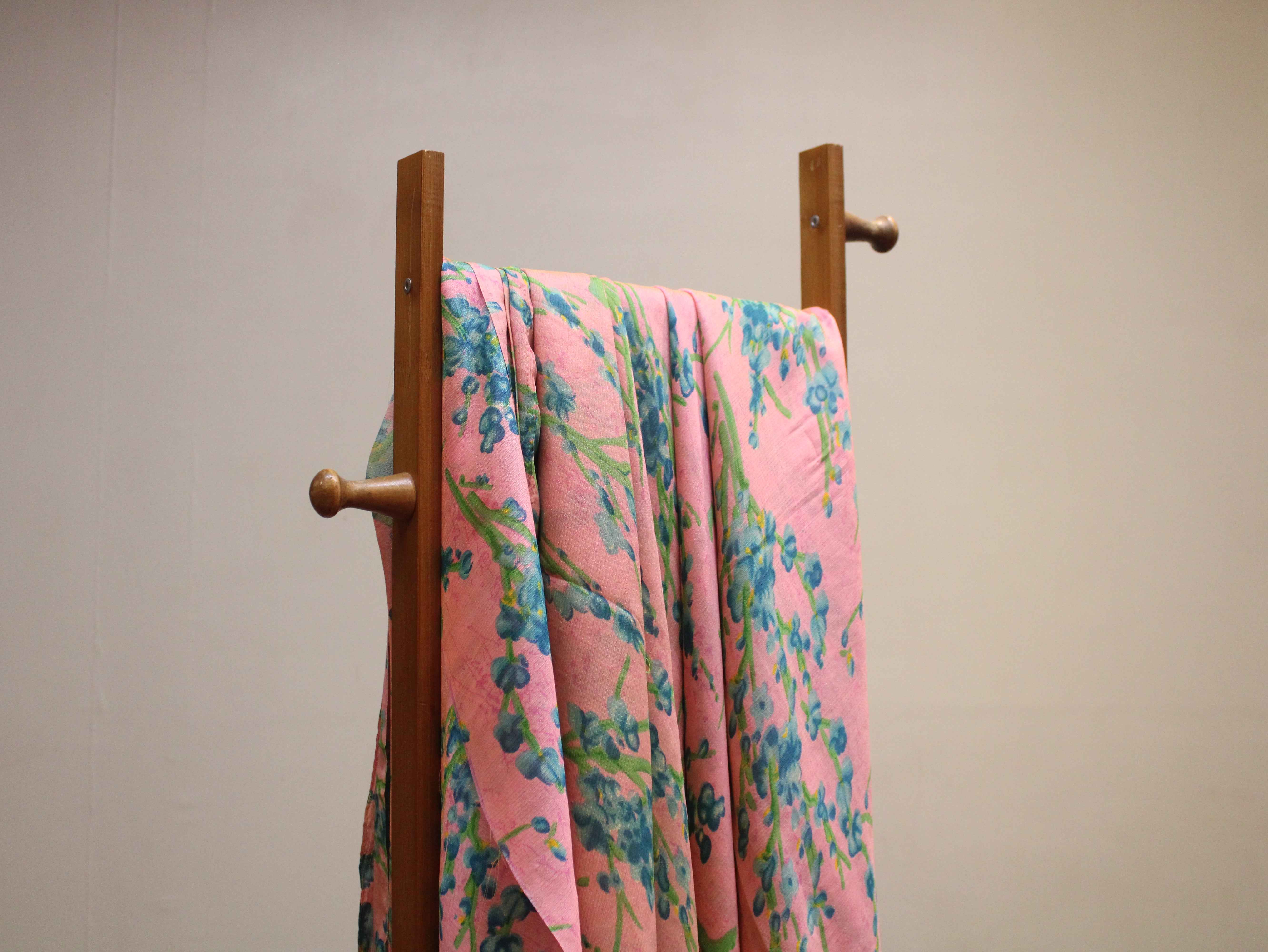 Premium Georgette Digital Print Fabric (Saree Cut)