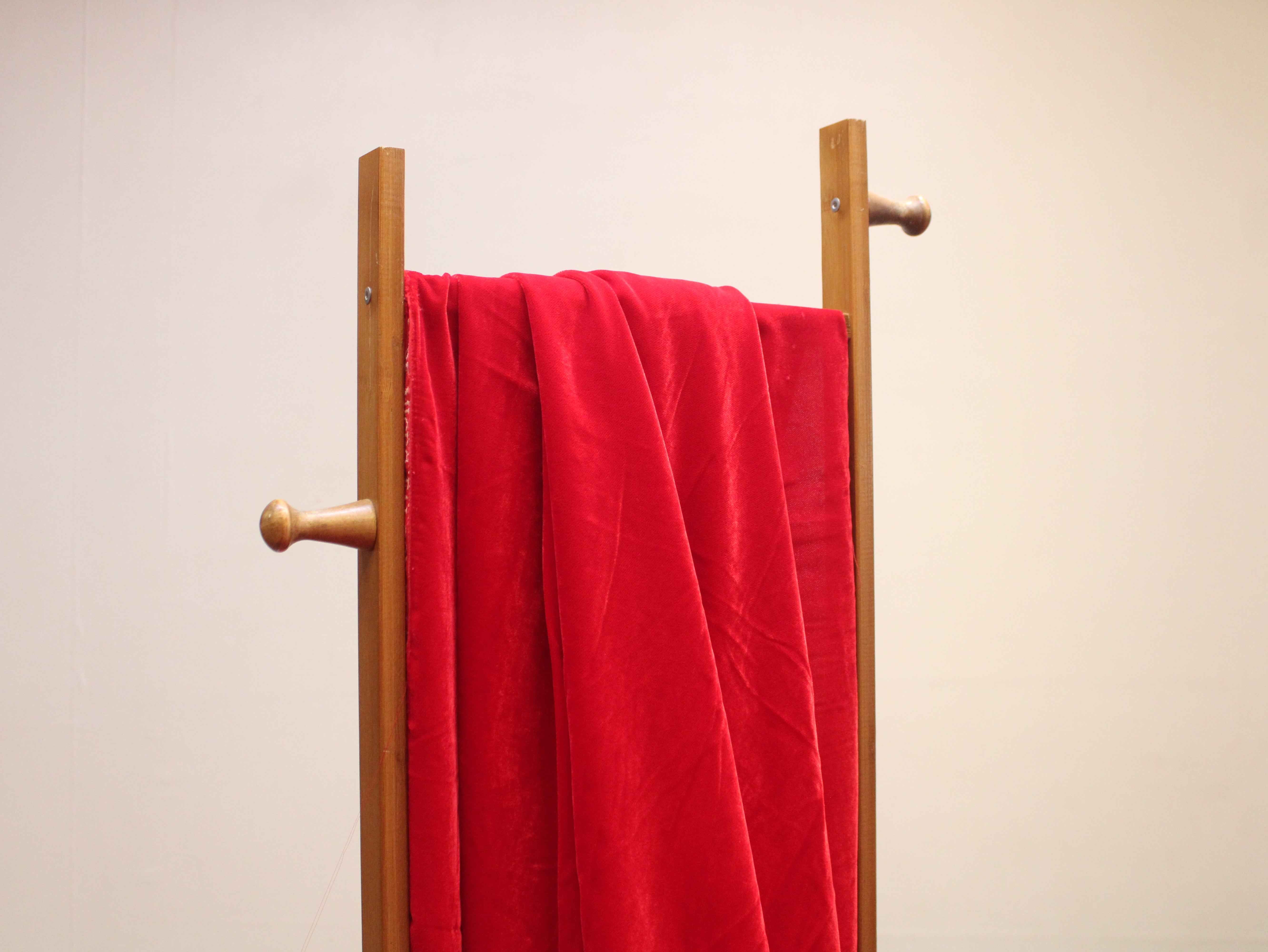 Premium Plain Micro Velvet Fabric - Red