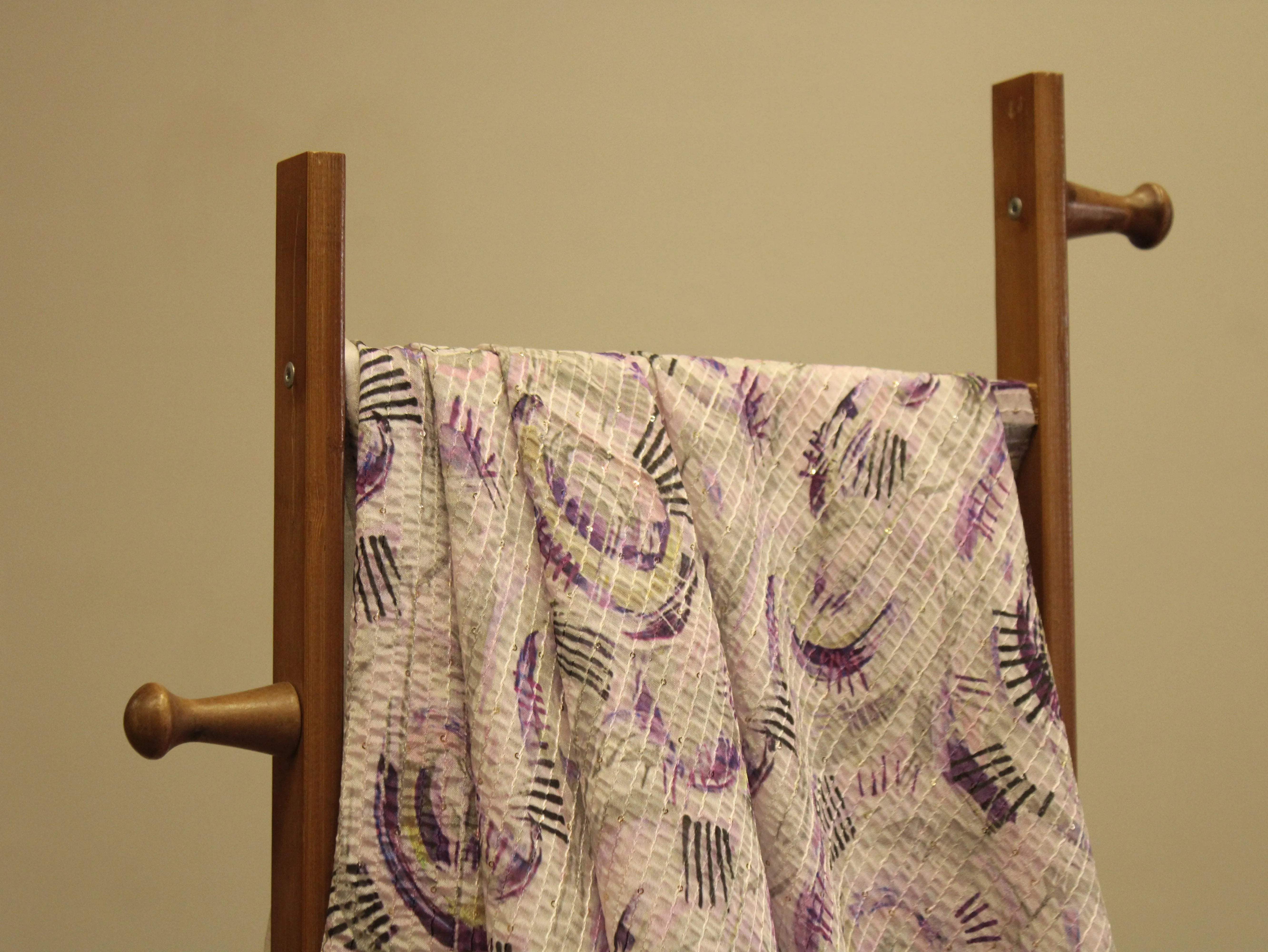 Vibrant X Mix & Match : Digital Viscos Chinon Silk Fabric - M'Foks