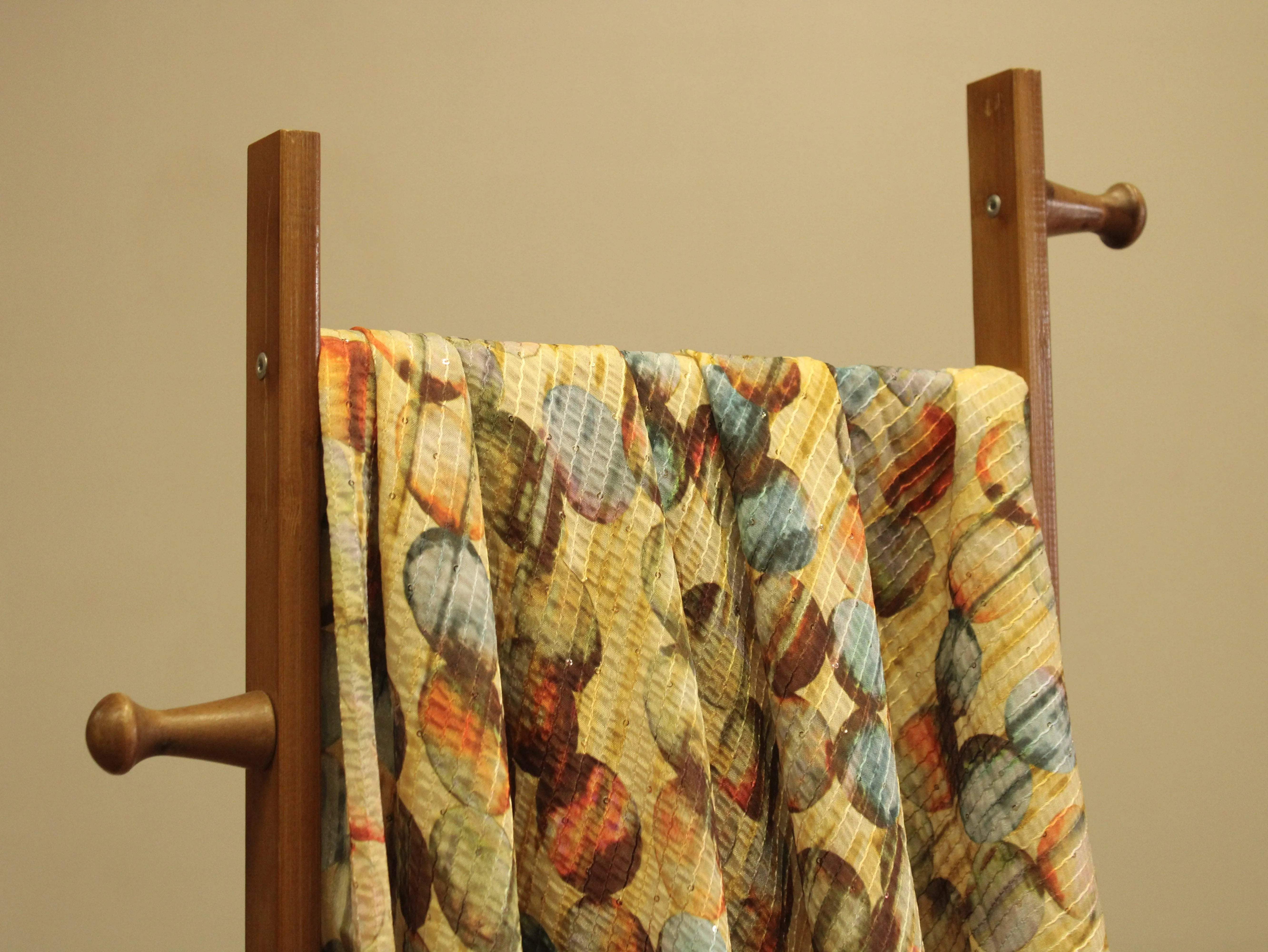 Vibrant X Mix & Match : Digital Viscos Chinon Silk Fabric - M'Foks