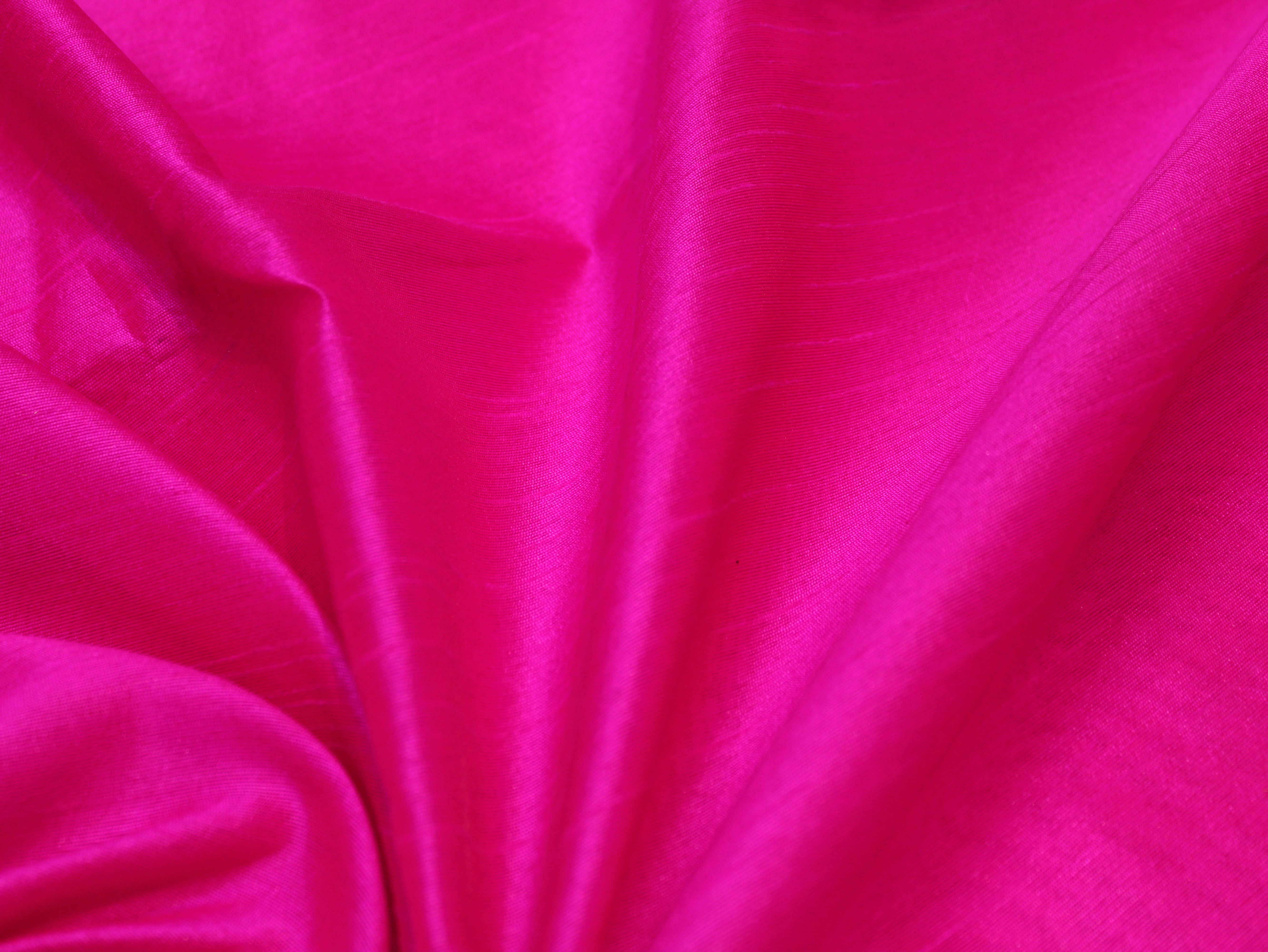 Plain Dyed Raw/Dupion Silk Fabric - Catonic Rani
