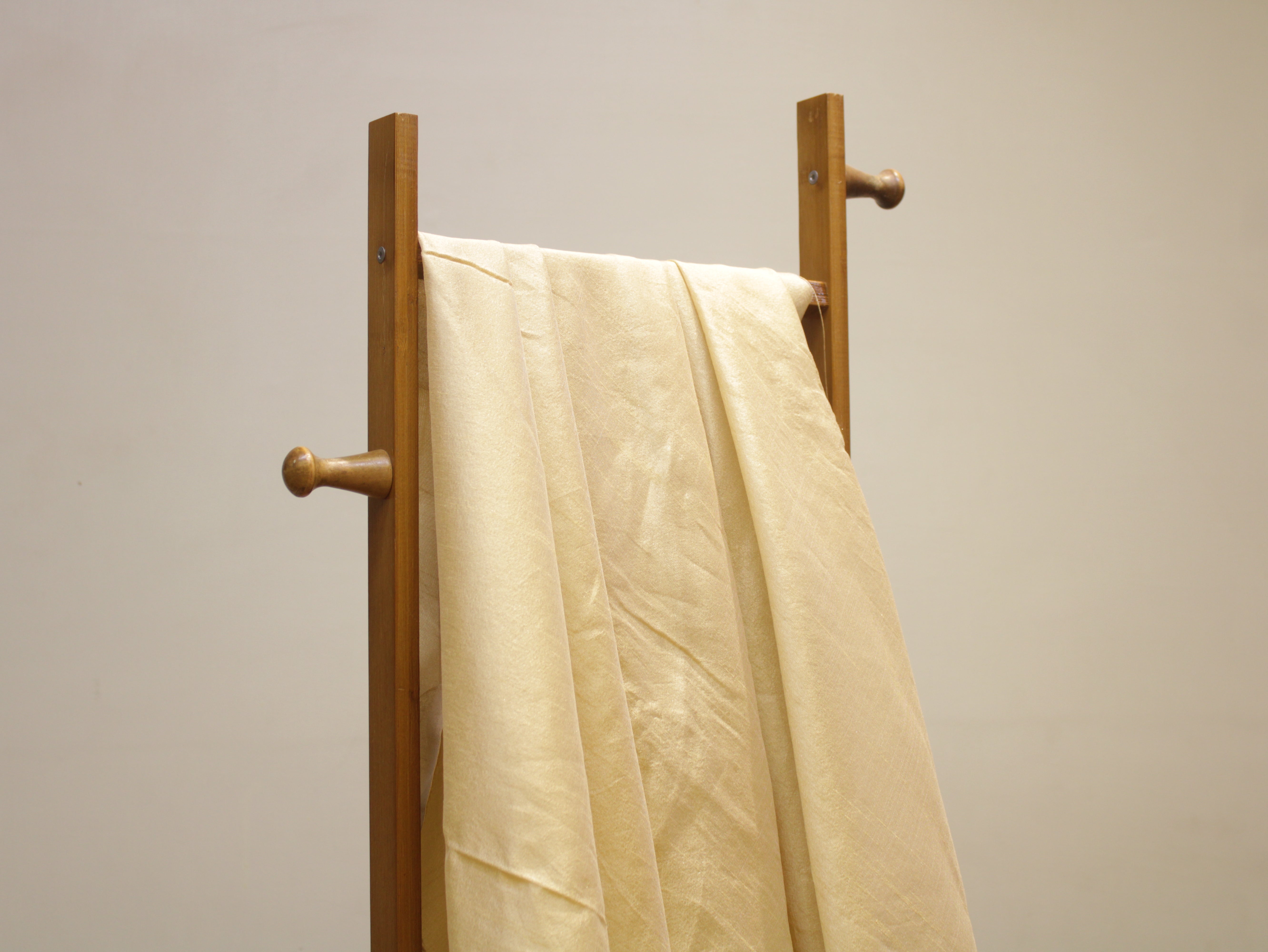 Plain Dyed Raw/Dupion Silk Fabric - Beige