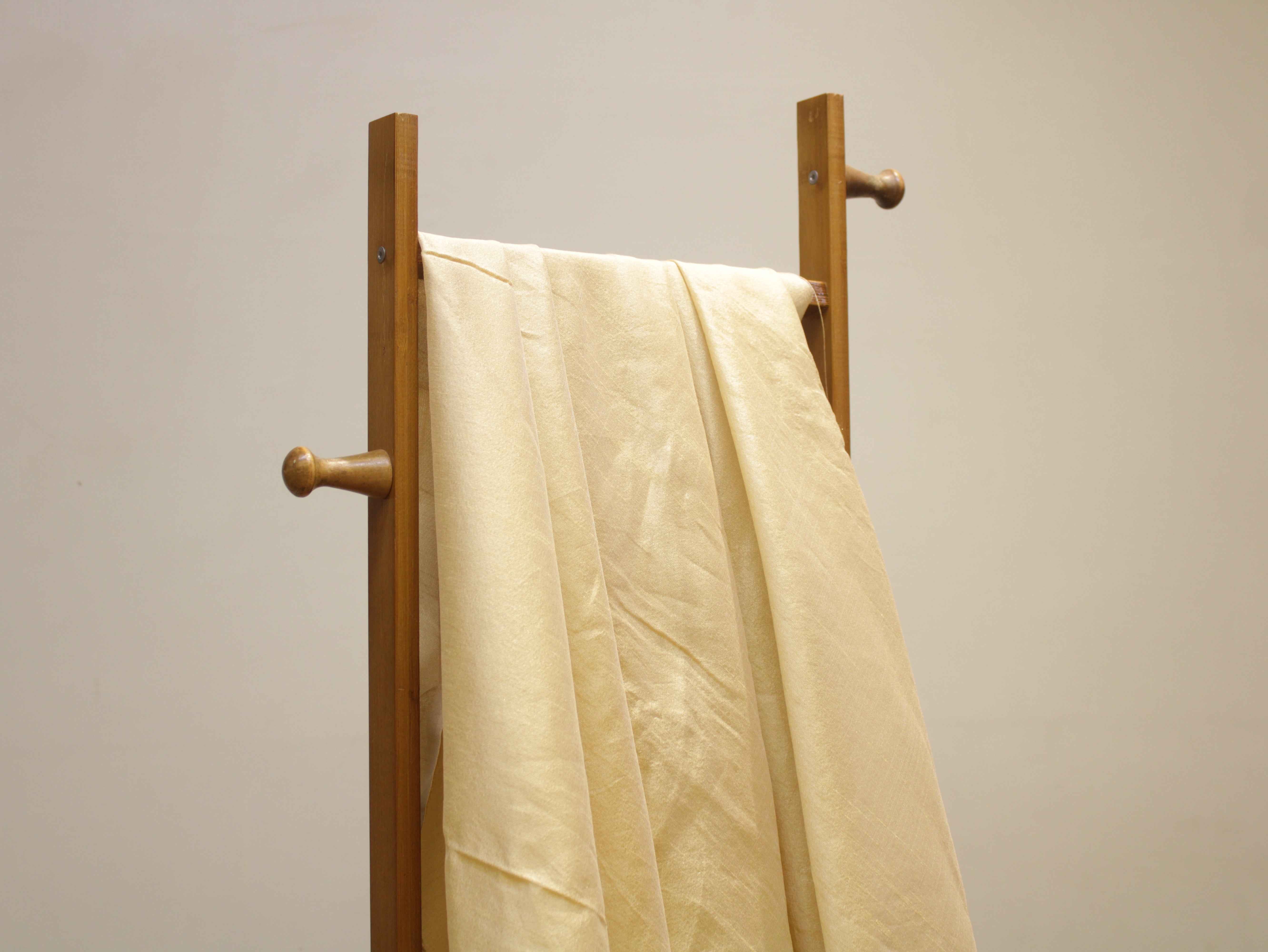 Plain Dyed Raw/Dupion Silk Fabric - Beige