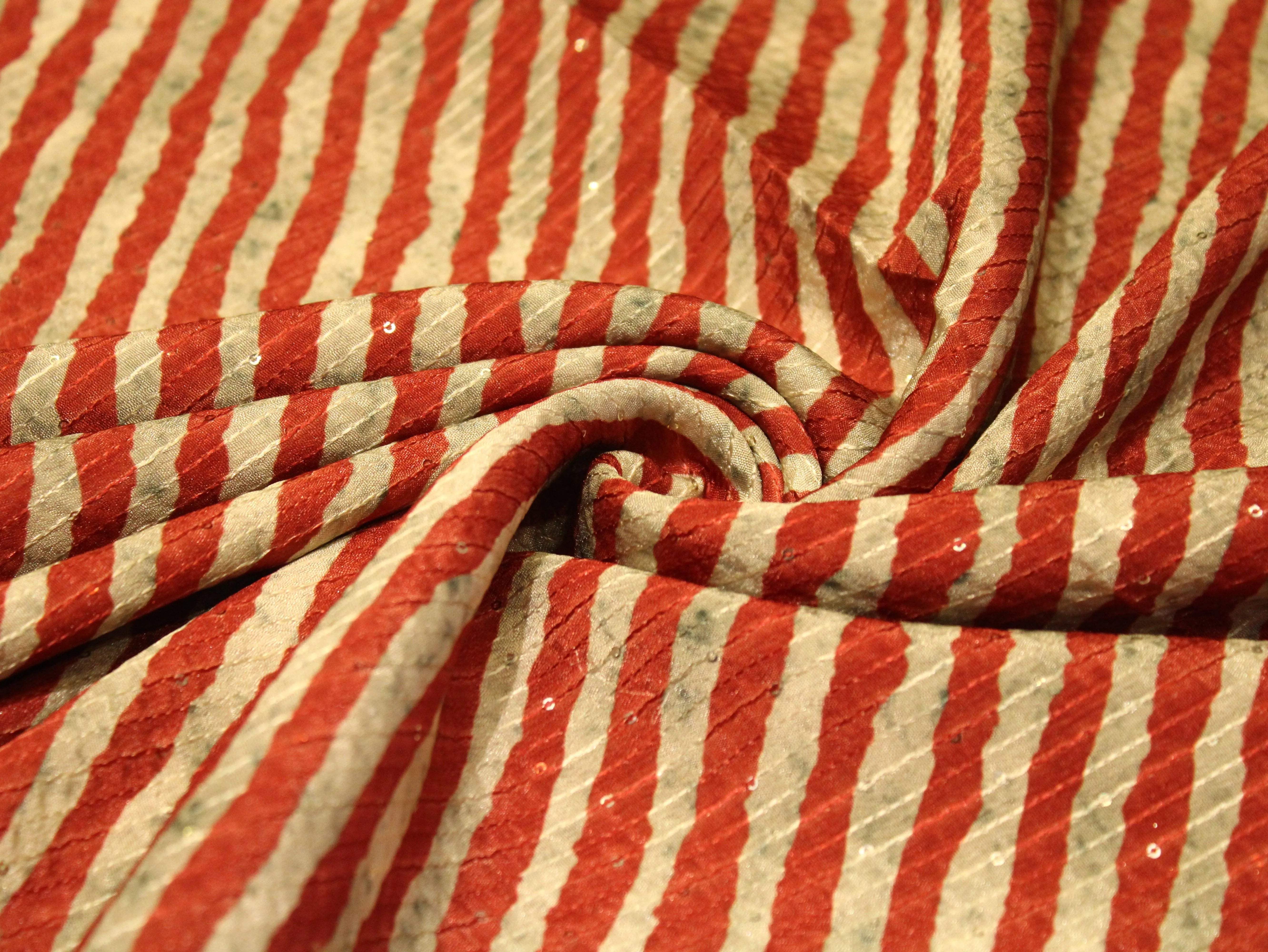Vibrant X Mix & Match : Digital Viscos Chinon Silk Fabric - M'Foks