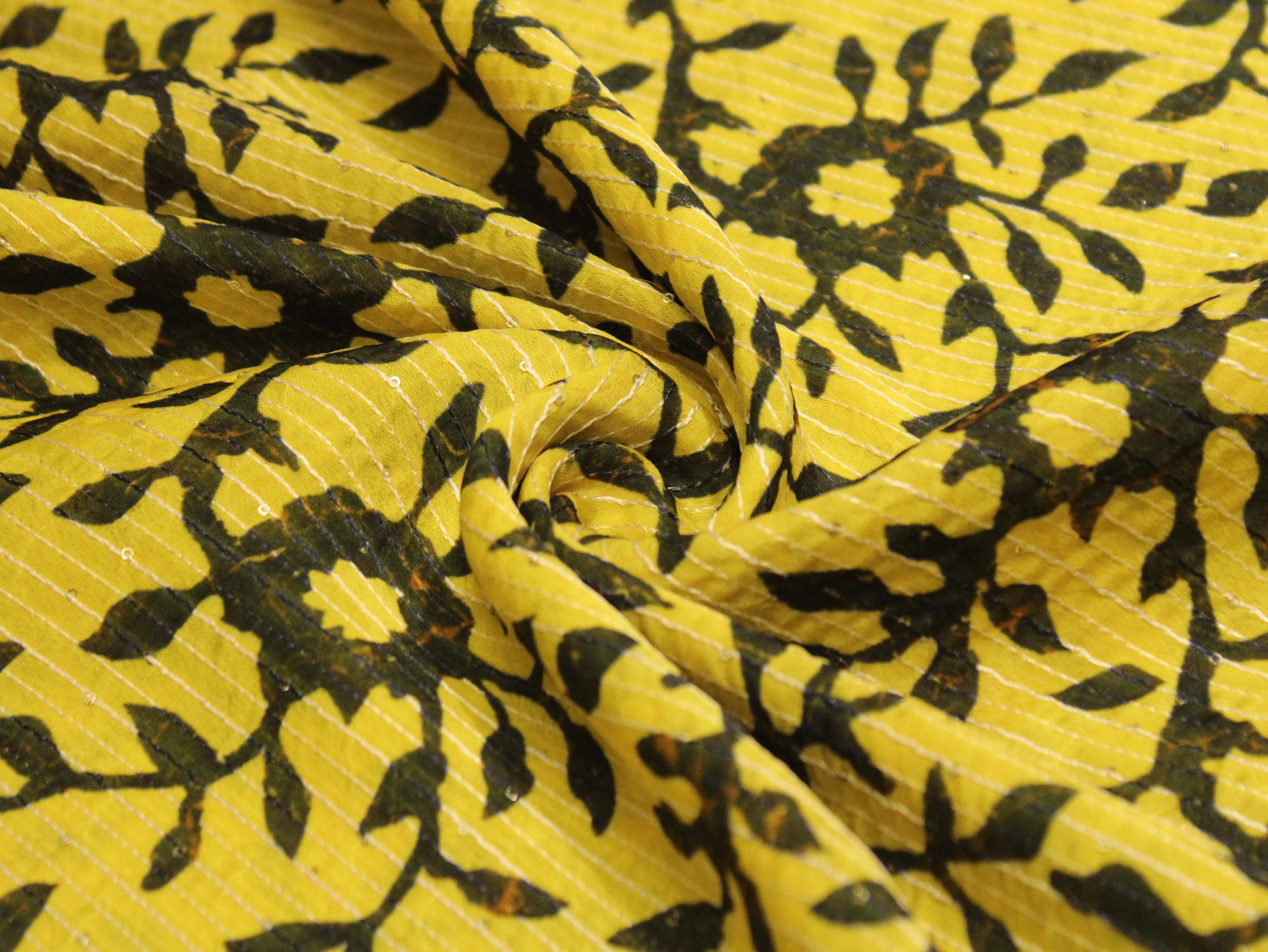 Vibrant X Mix & Match : Digital Viscos Chinon Silk Fabric - M'Foks