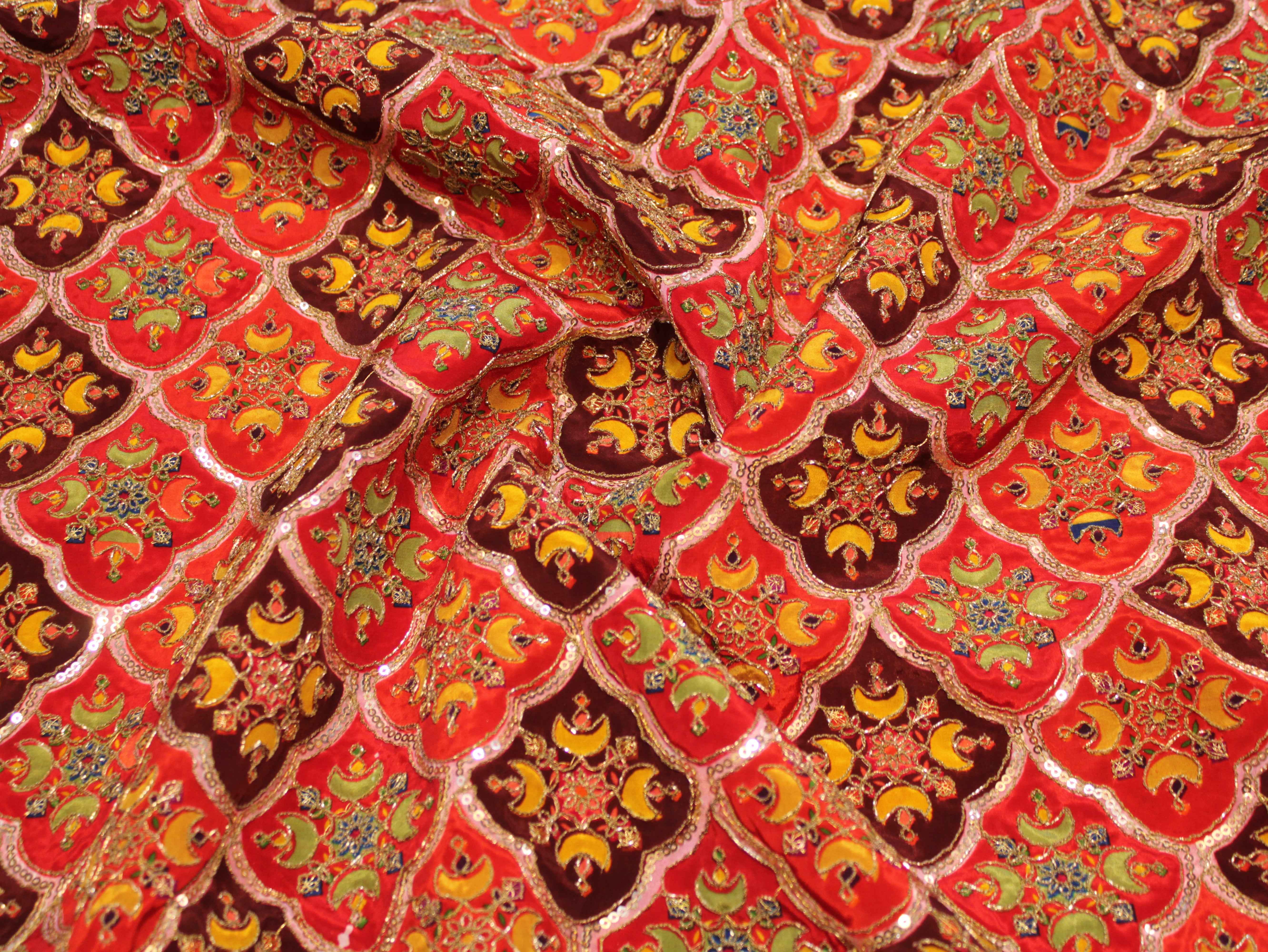 Pure Natural Crepe Position & Coding Work Fabric