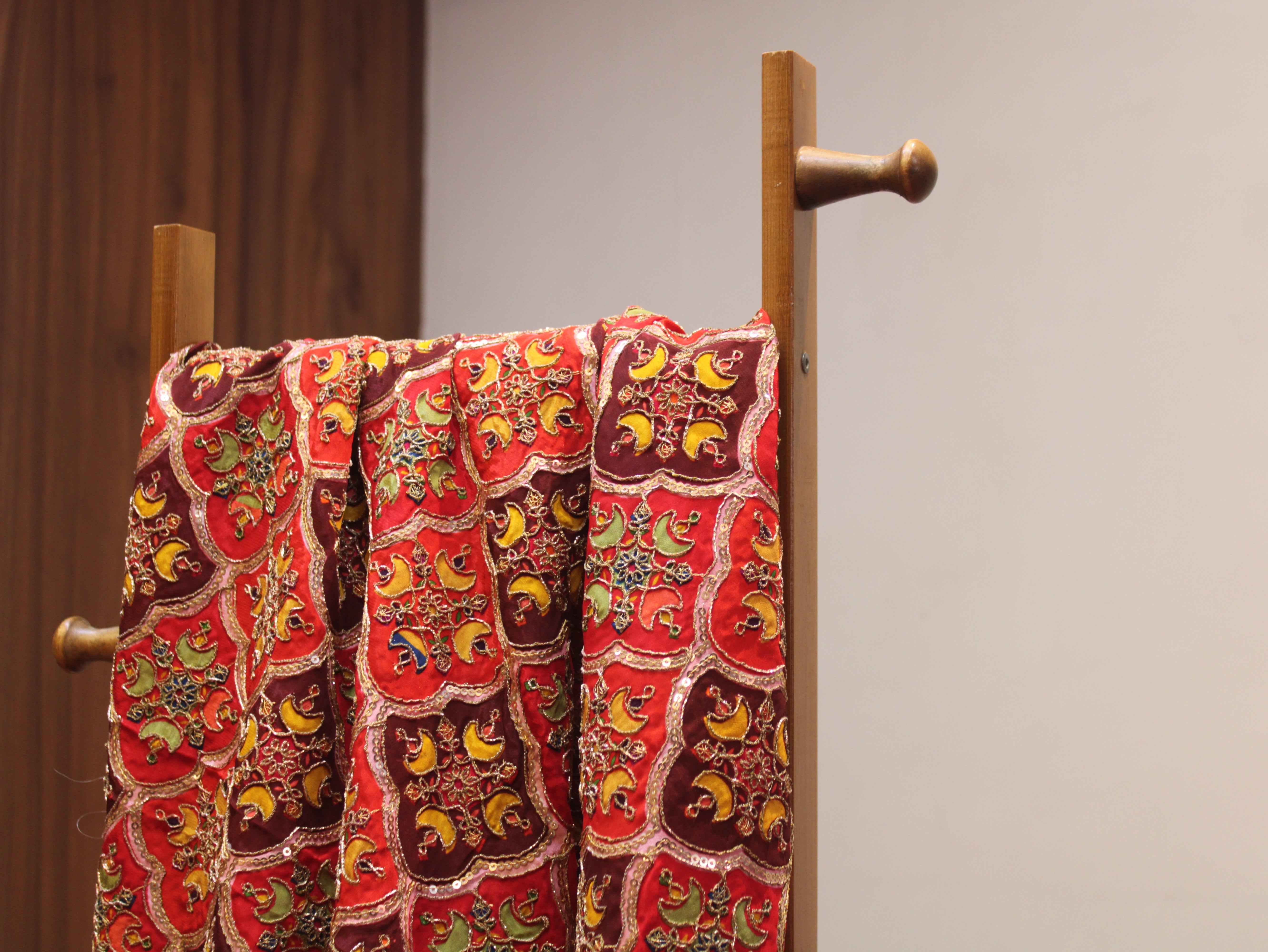 Pure Natural Crepe Position & Coding Work Fabric