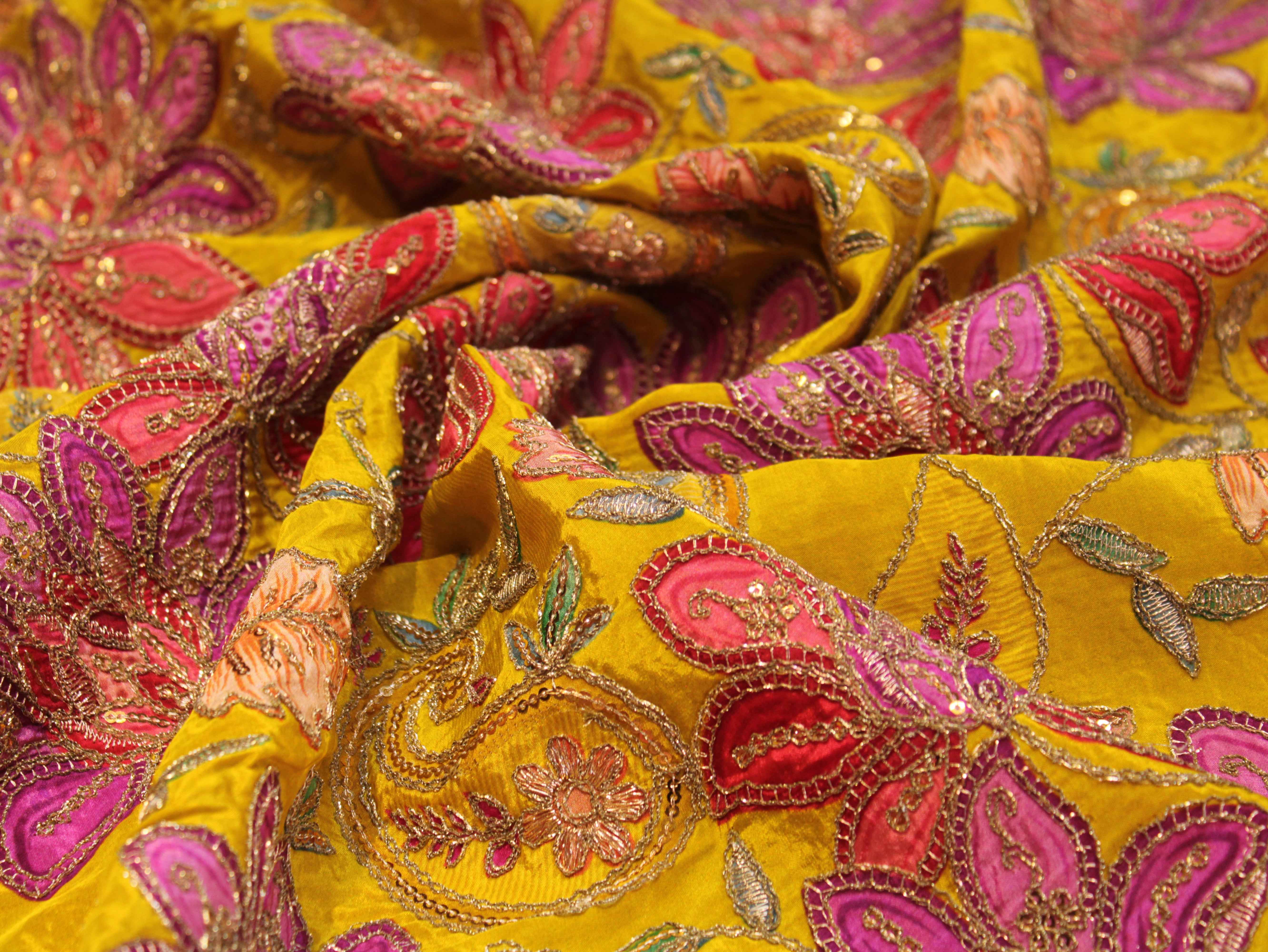 Pure Natural Crepe Position & Coding Work Fabric