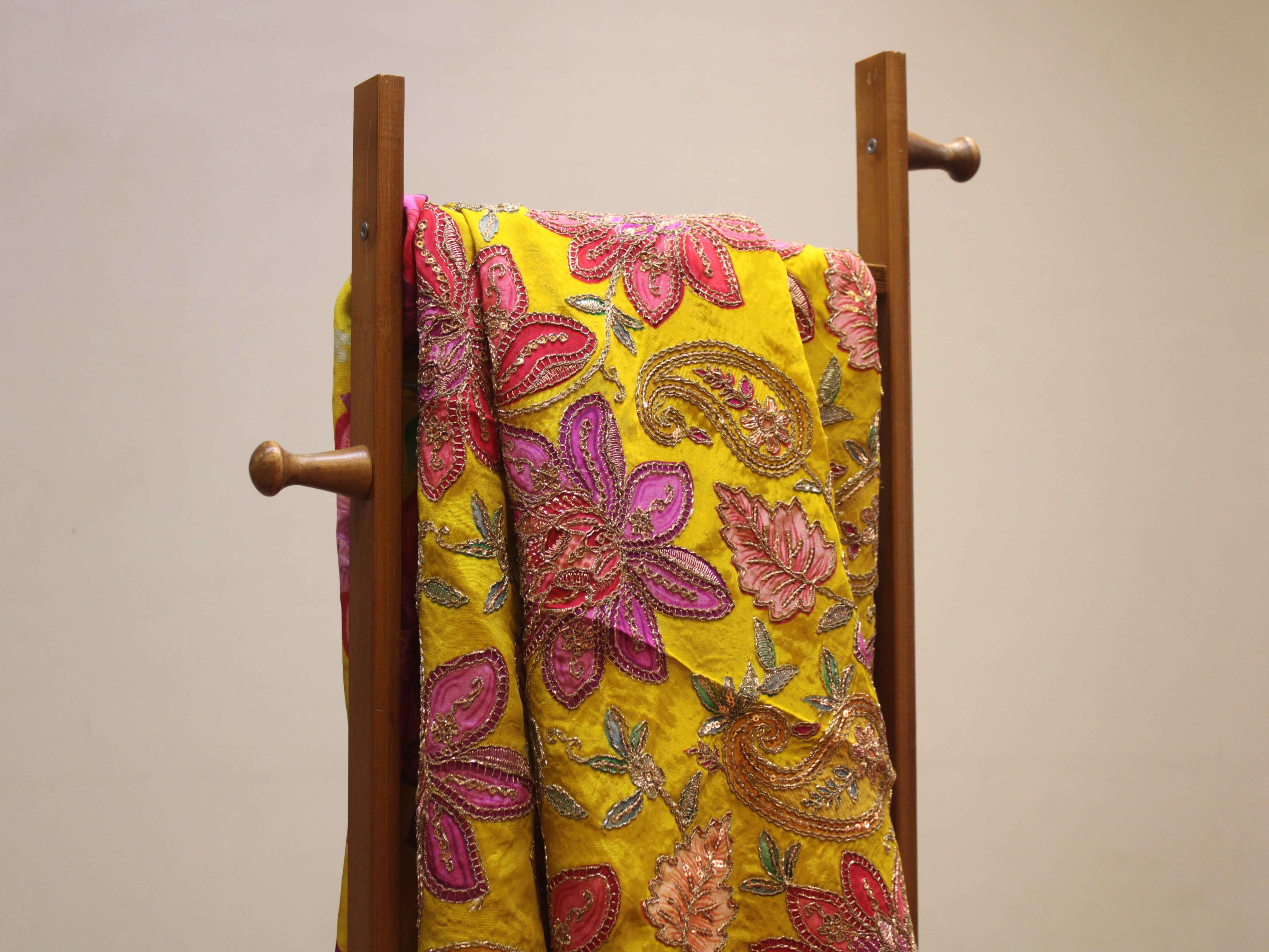 Pure Natural Crepe Position & Coding Work Fabric