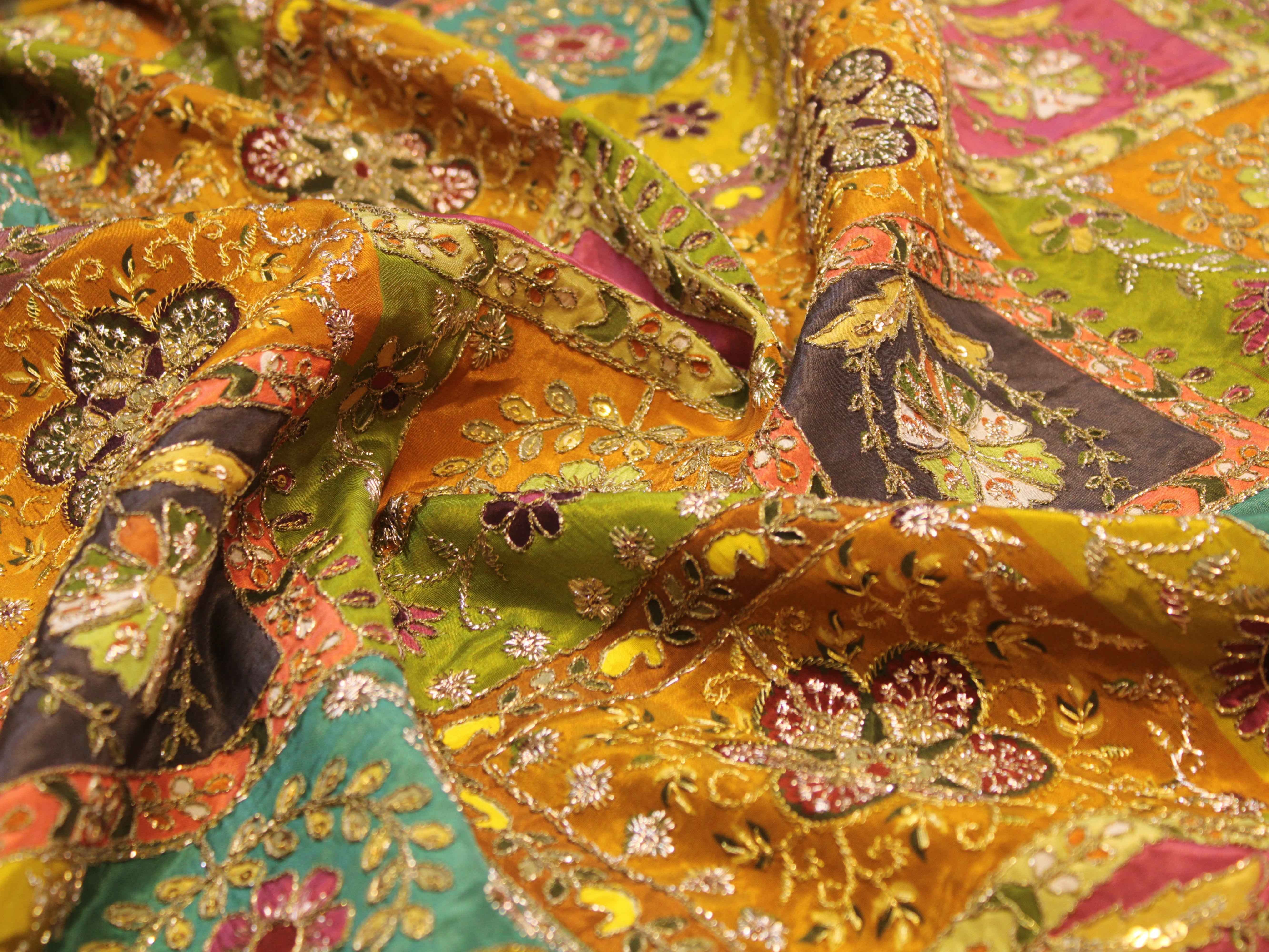 Pure Natural Crepe Position & Coding Work Fabric