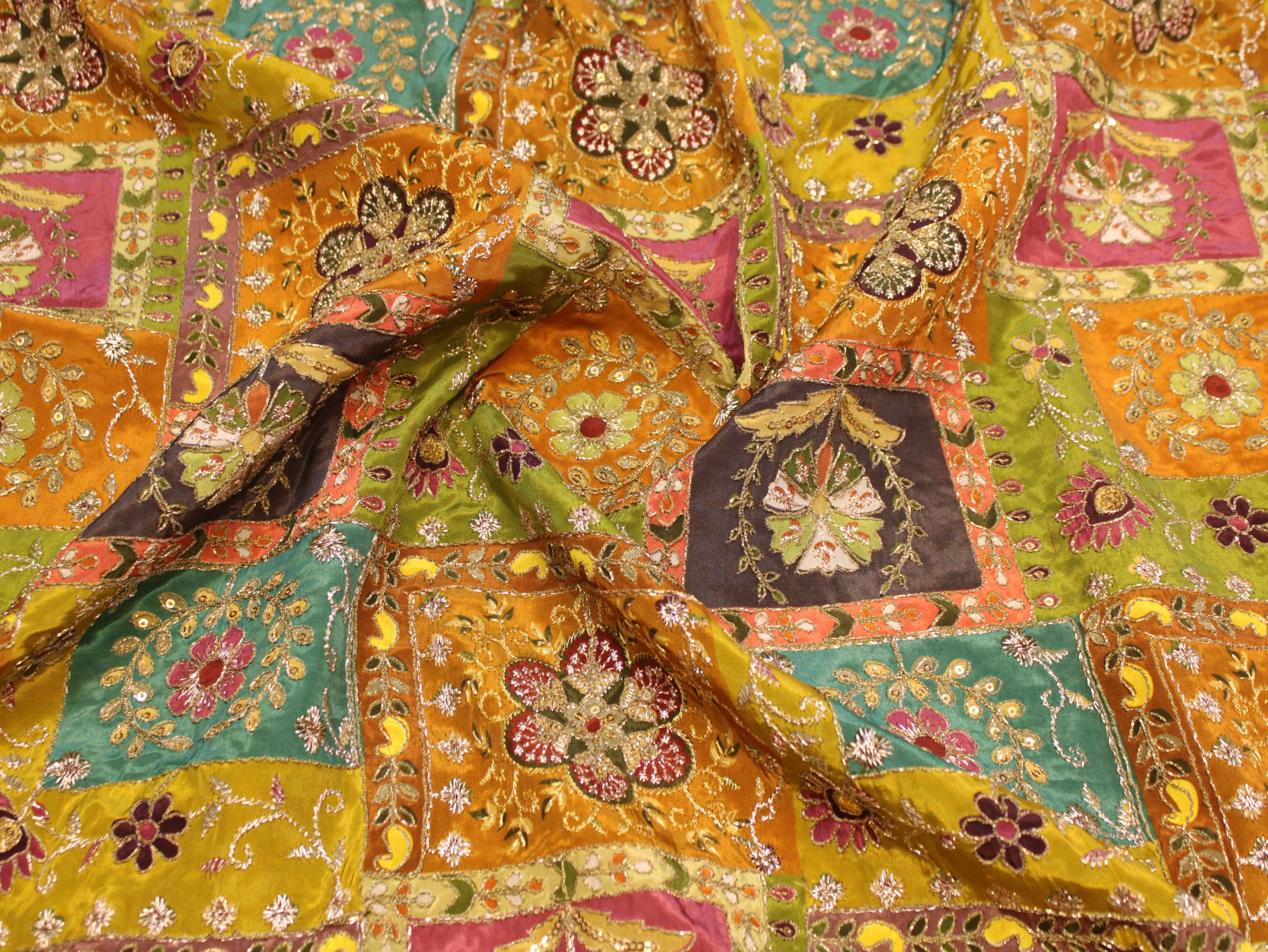 Pure Natural Crepe Position & Coding Work Fabric