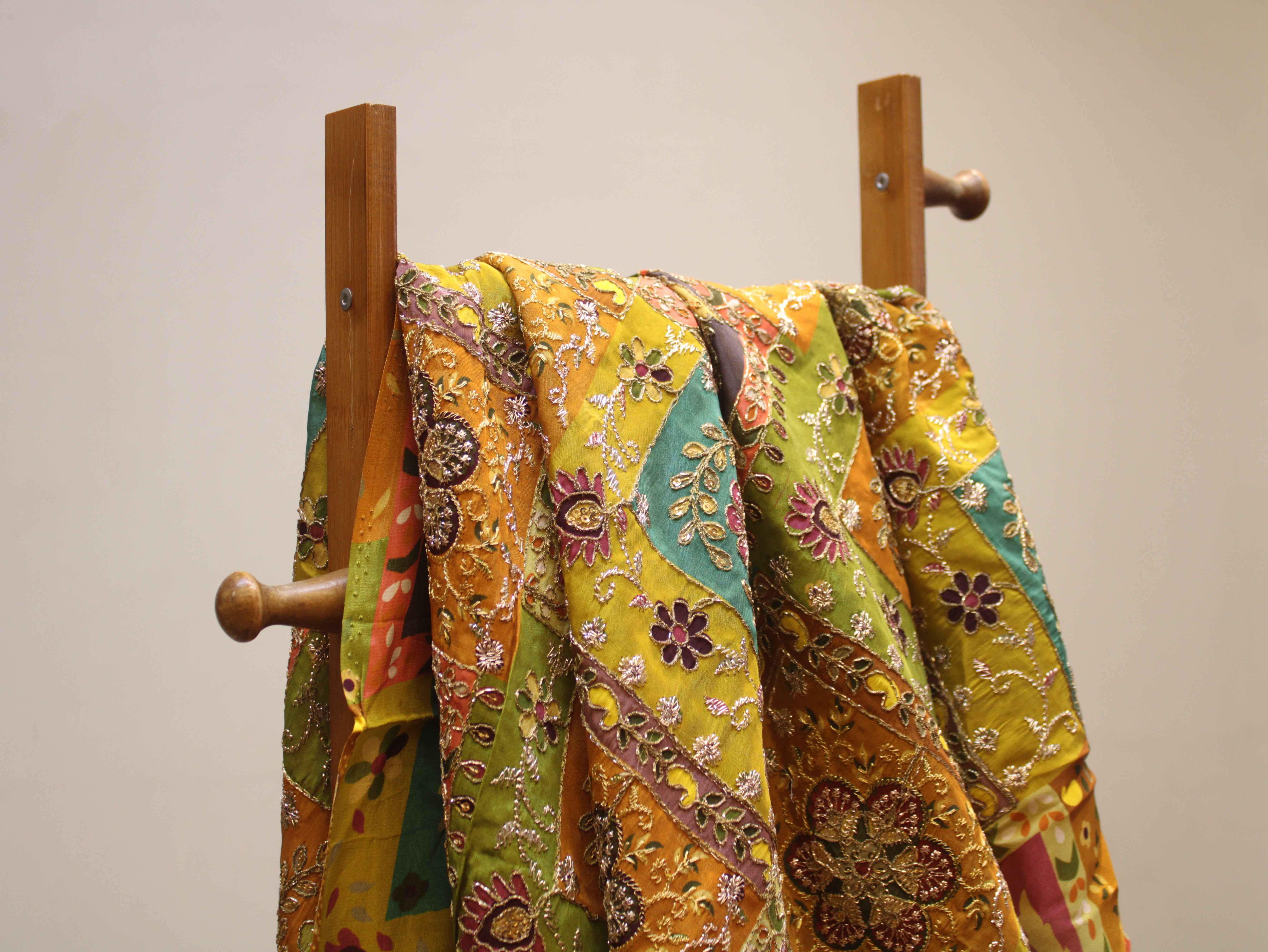 Pure Natural Crepe Position & Coding Work Fabric