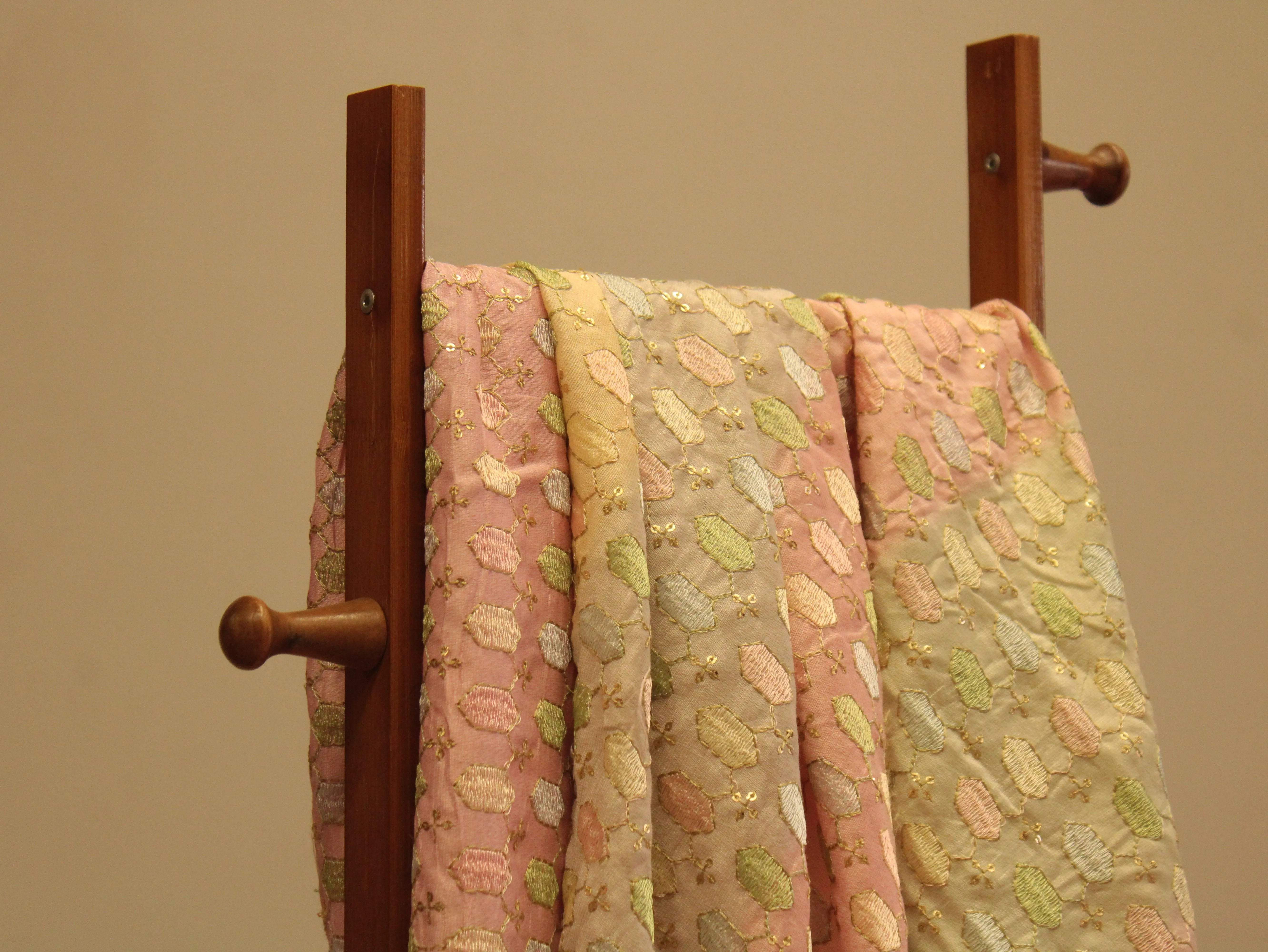 Breezy Shaded Thread Work Fabric - M'Foks