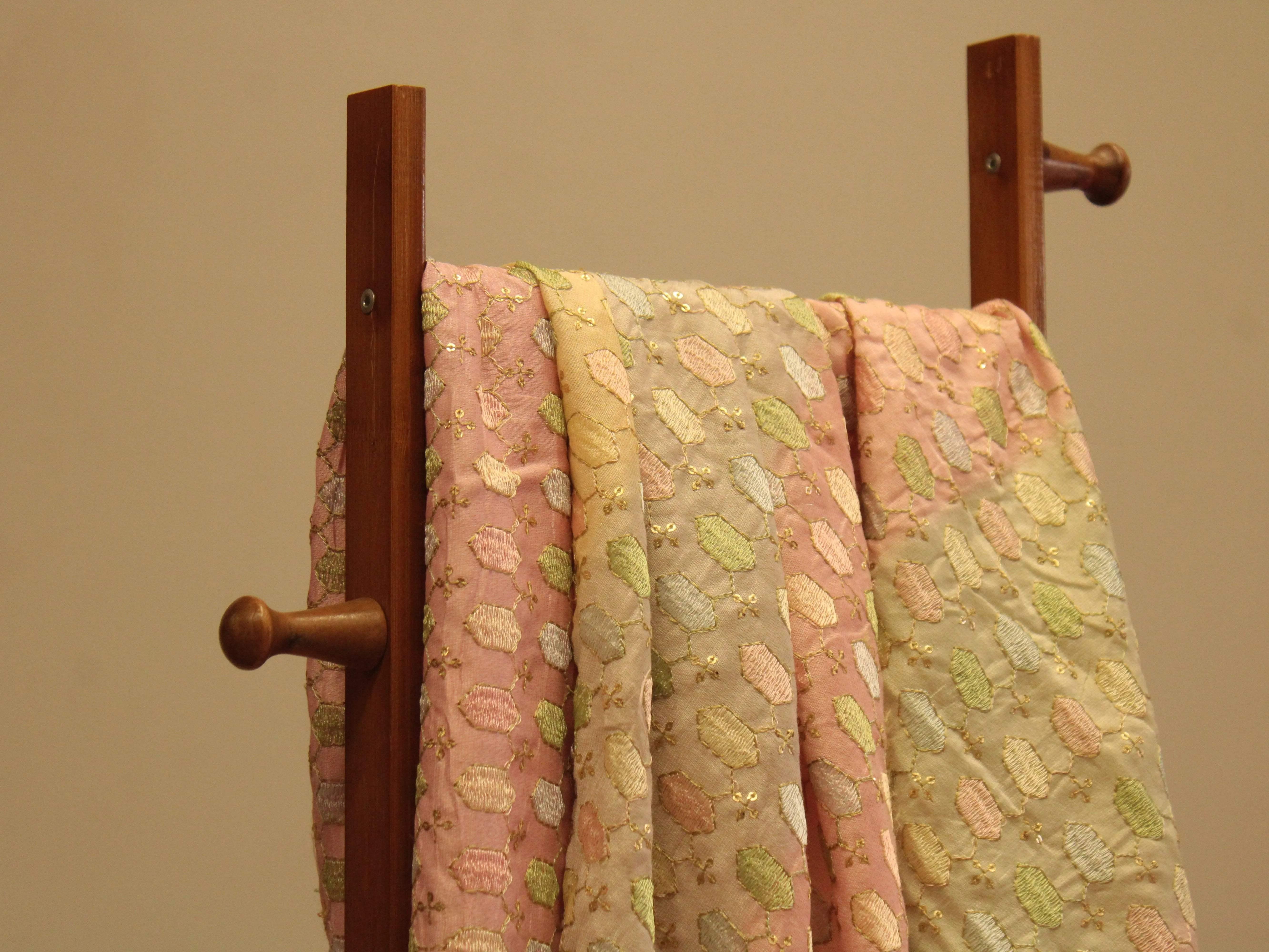 Breezy Shaded Thread Work Fabric - M'Foks