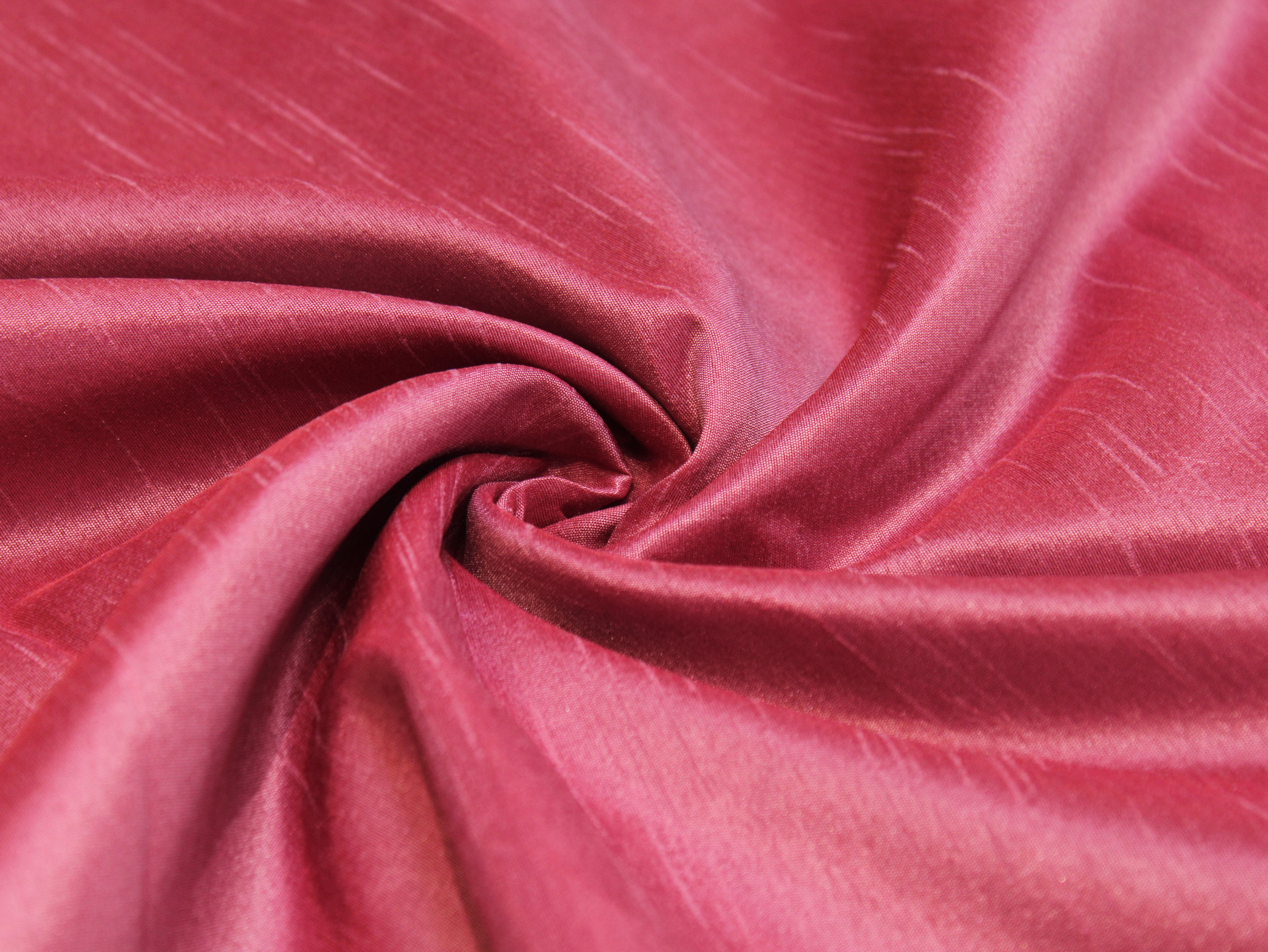 Plain Dyed Raw/Dupion Silk Fabric - Dusty Rose