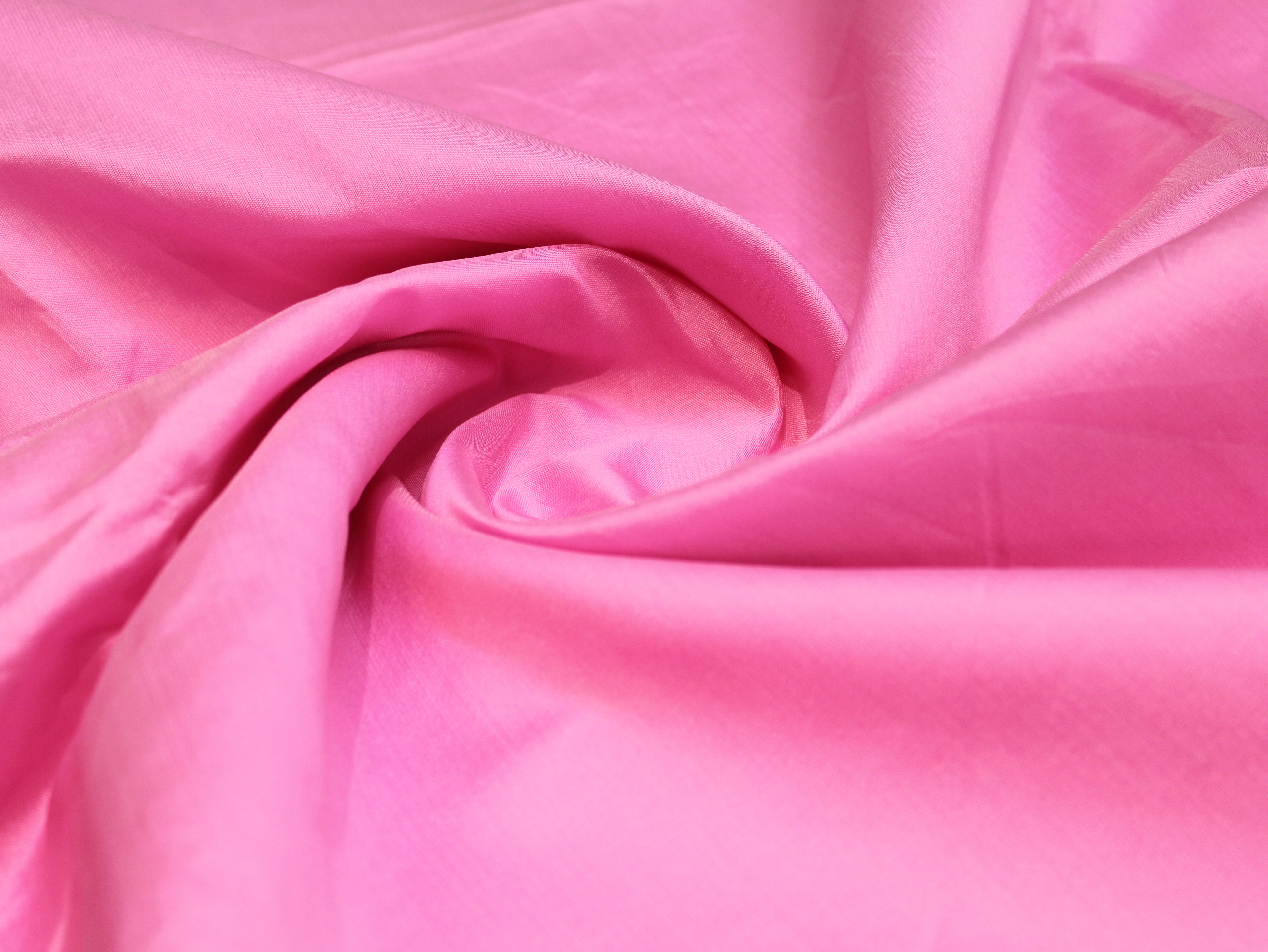 Taffeta Poly Silk Plain Dyed Fabric - Neon Light Pink