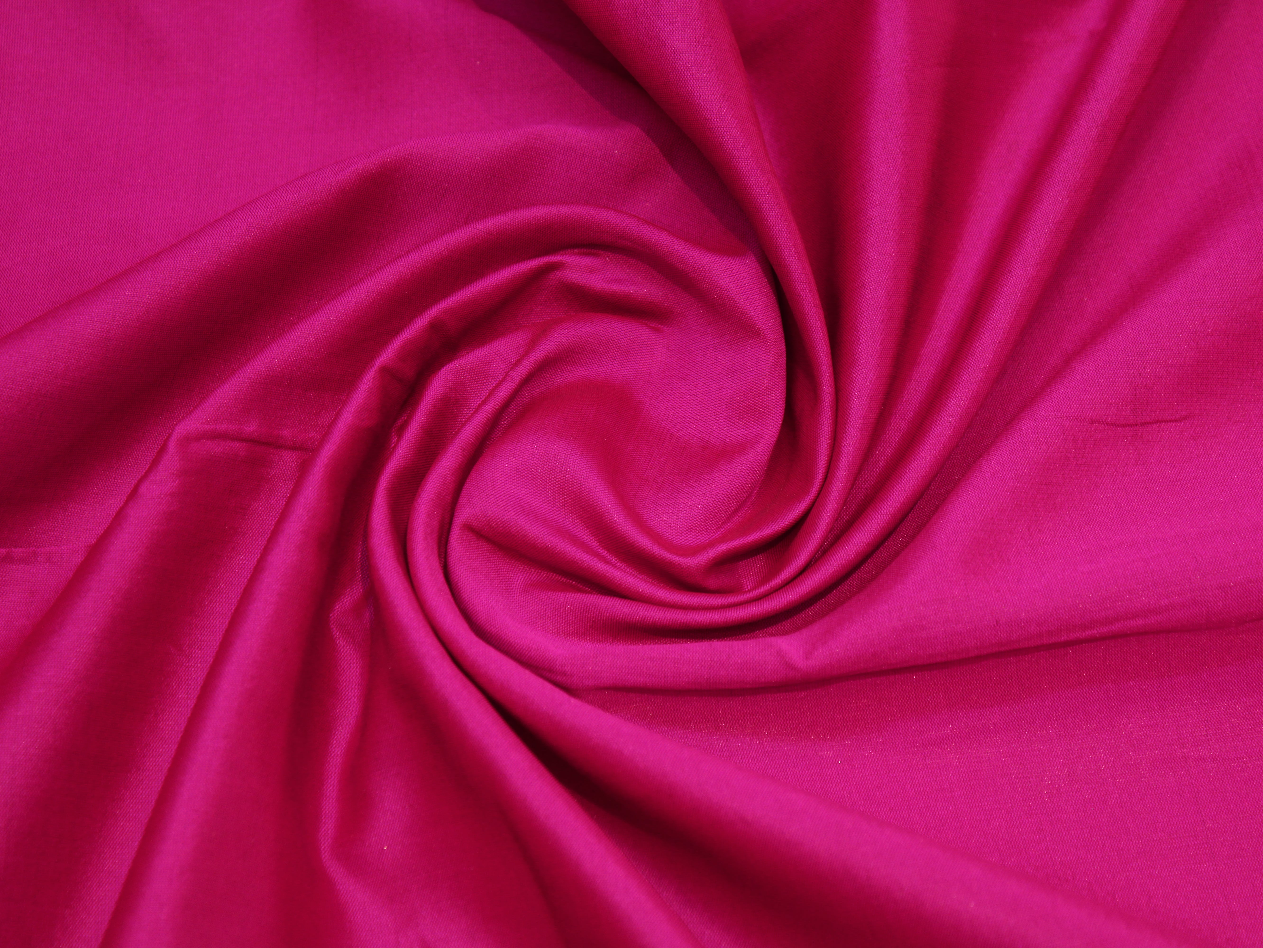 Taffeta Poly Silk Plain Dyed Fabric - Silk Rani