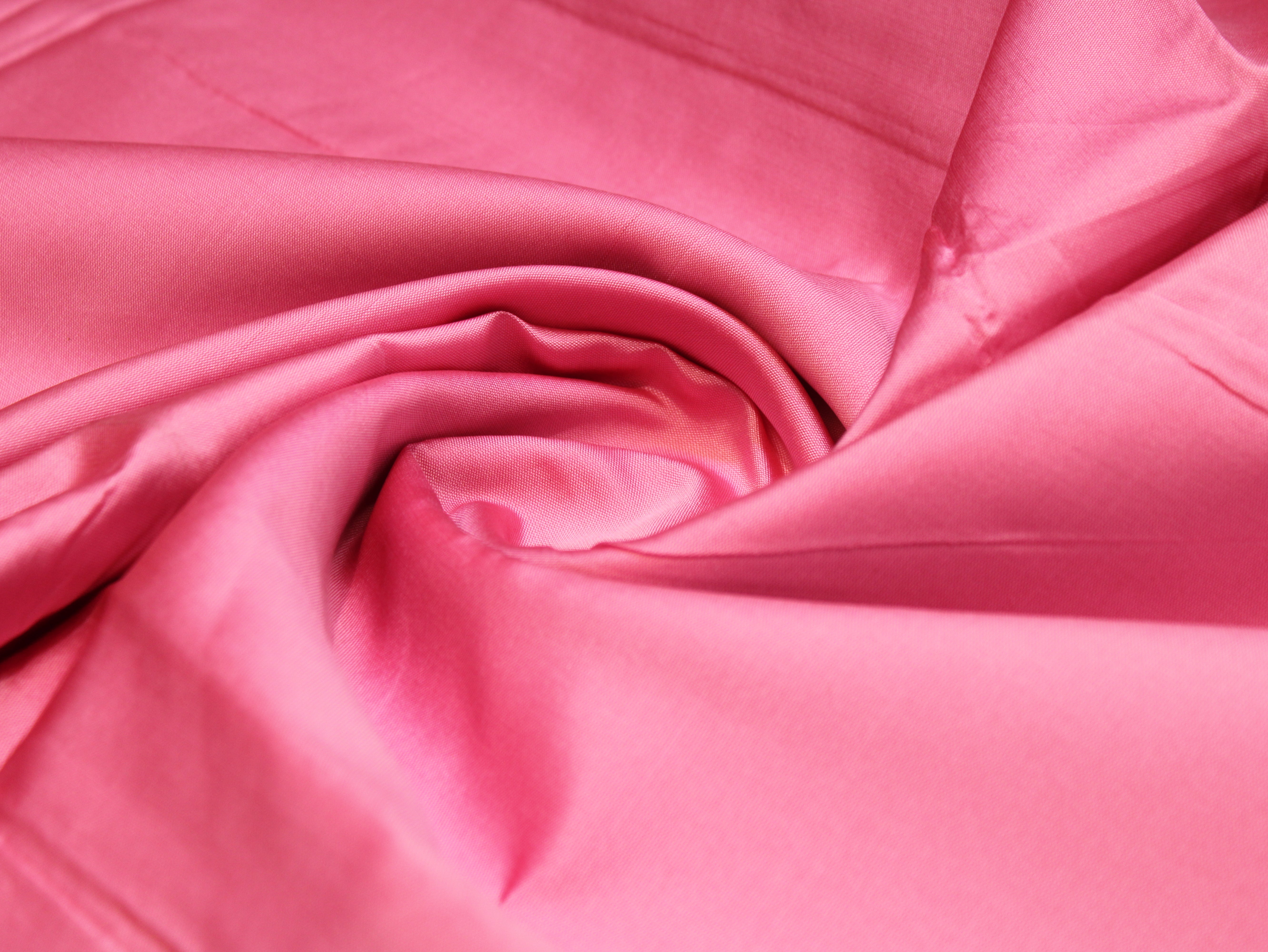 Taffeta Poly Silk Plain Dyed Fabric - Onion Pink