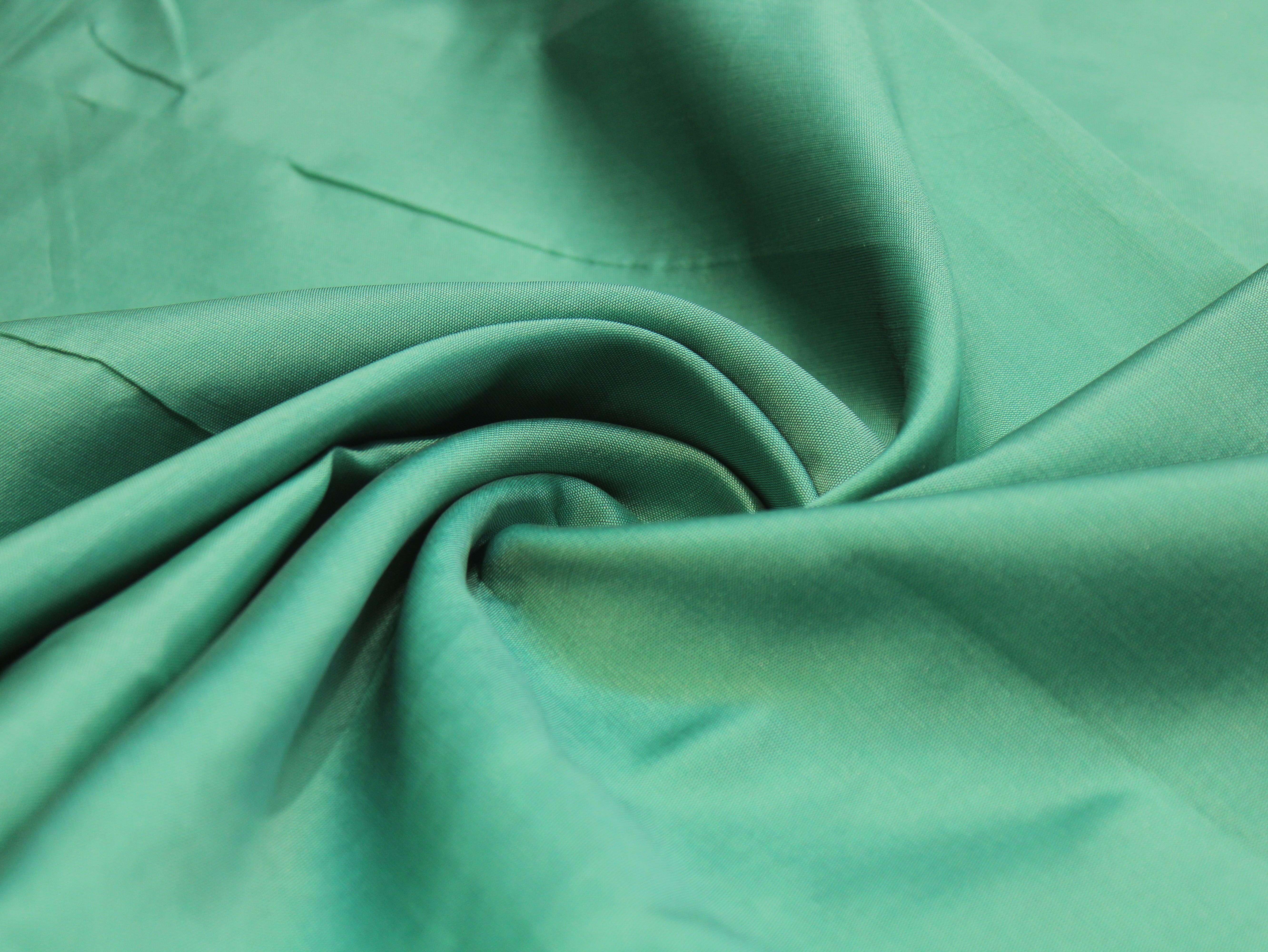Taffeta Poly Silk Plain Dyed Fabric - Sea Green