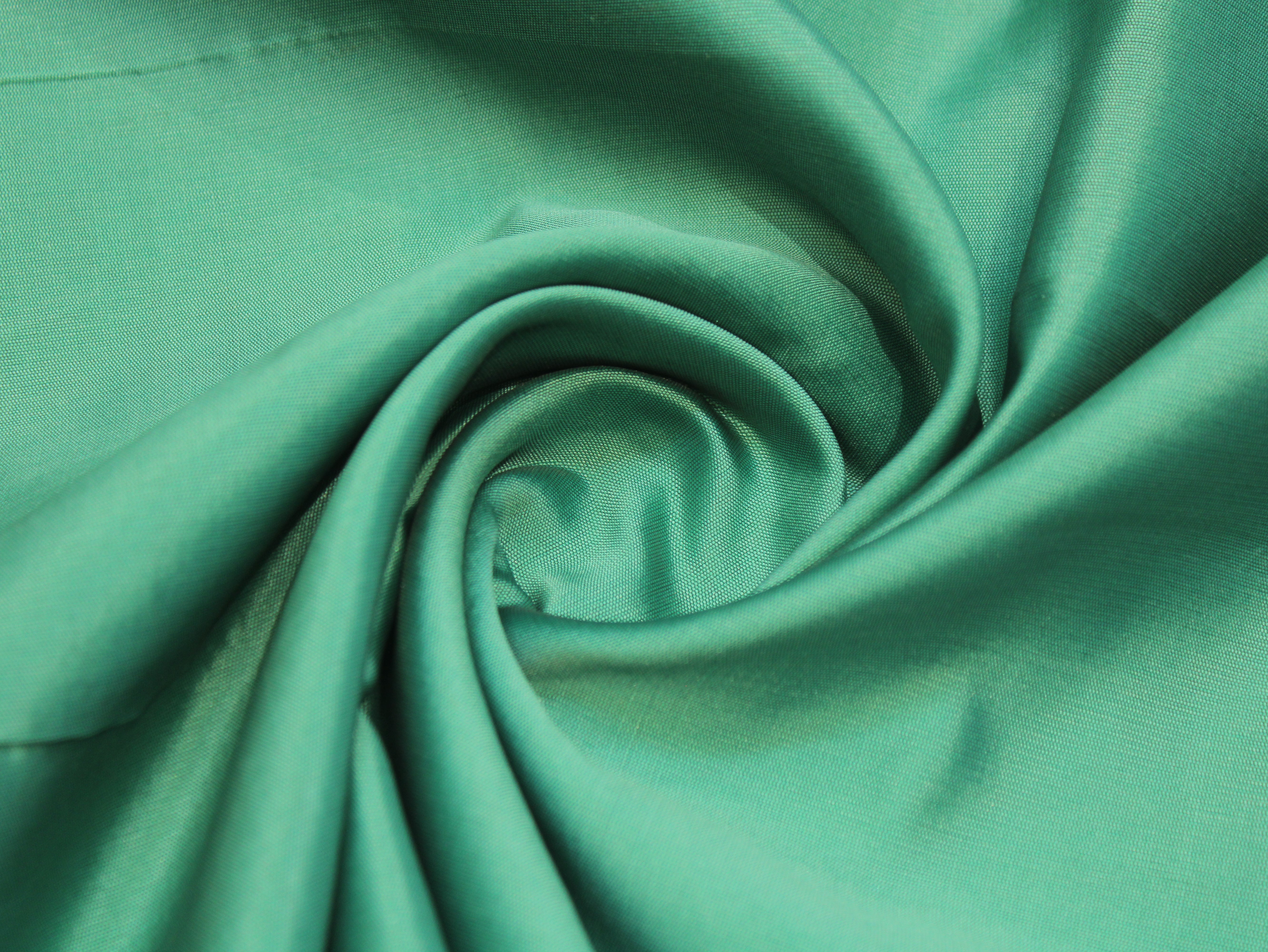 Taffeta Poly Silk Plain Dyed Fabric - Sea Green