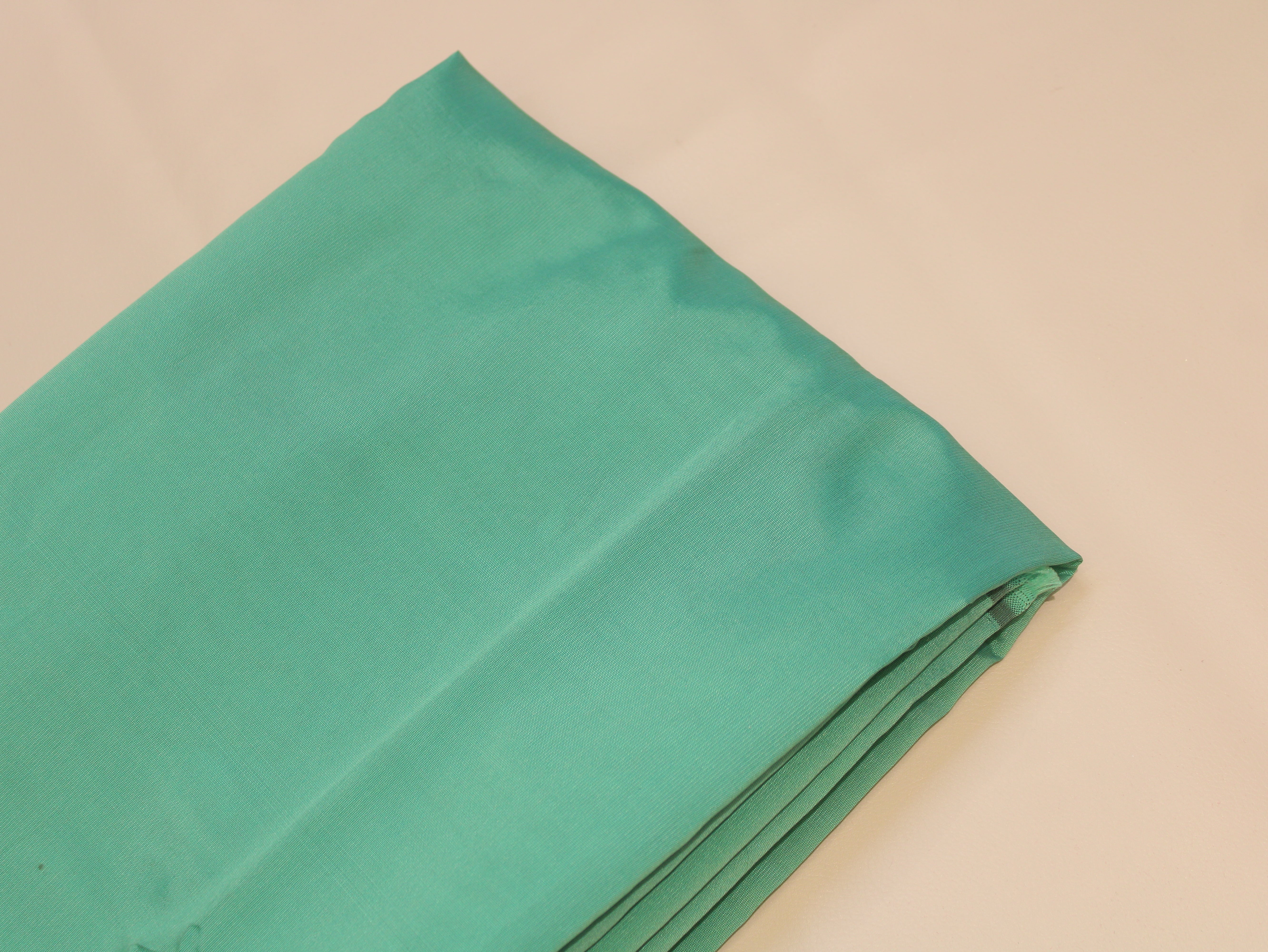 Taffeta Poly Silk Plain Dyed Fabric - Sea Green