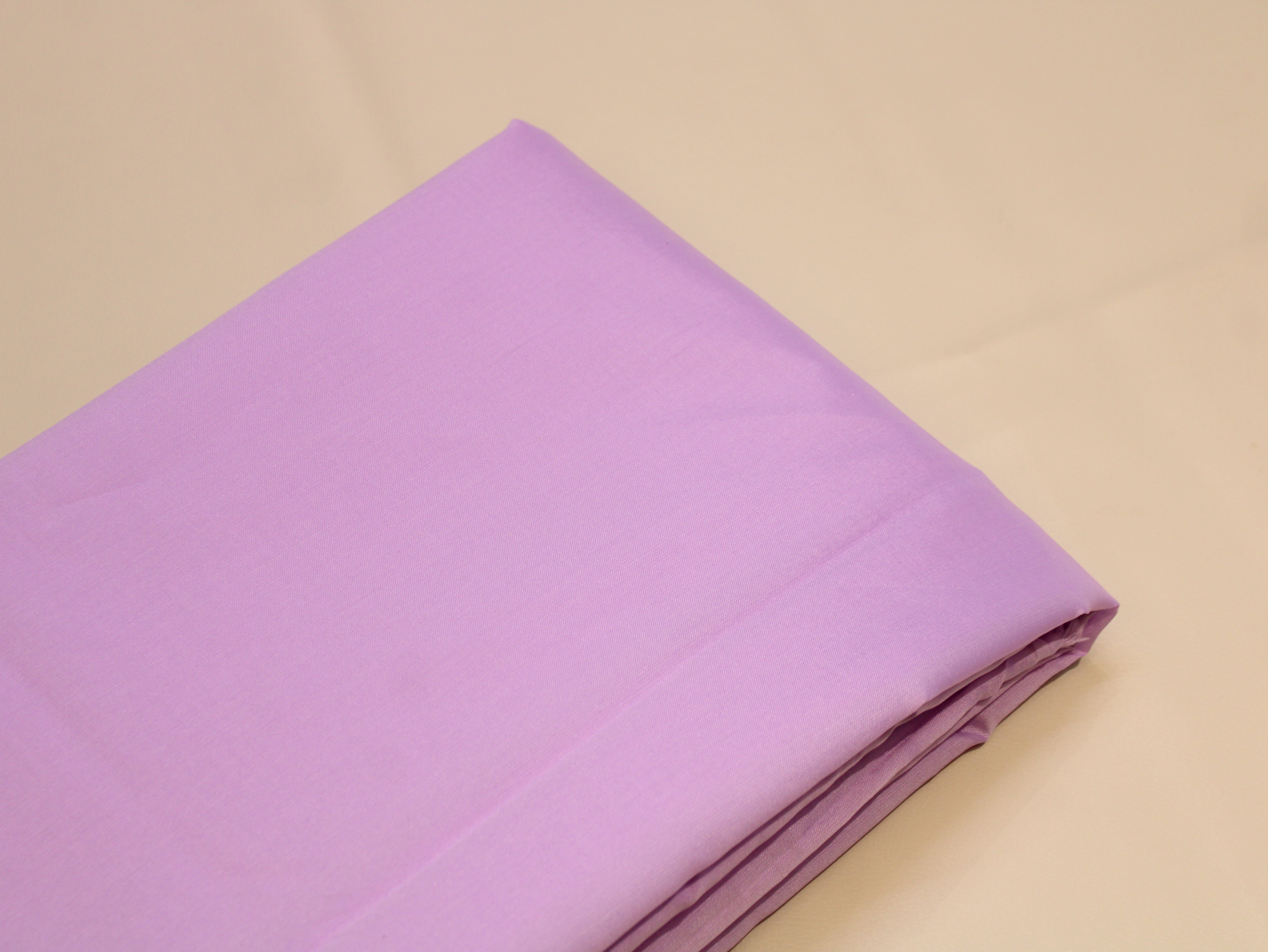 Taffeta Poly Silk Plain Dyed Fabric - Light Purple