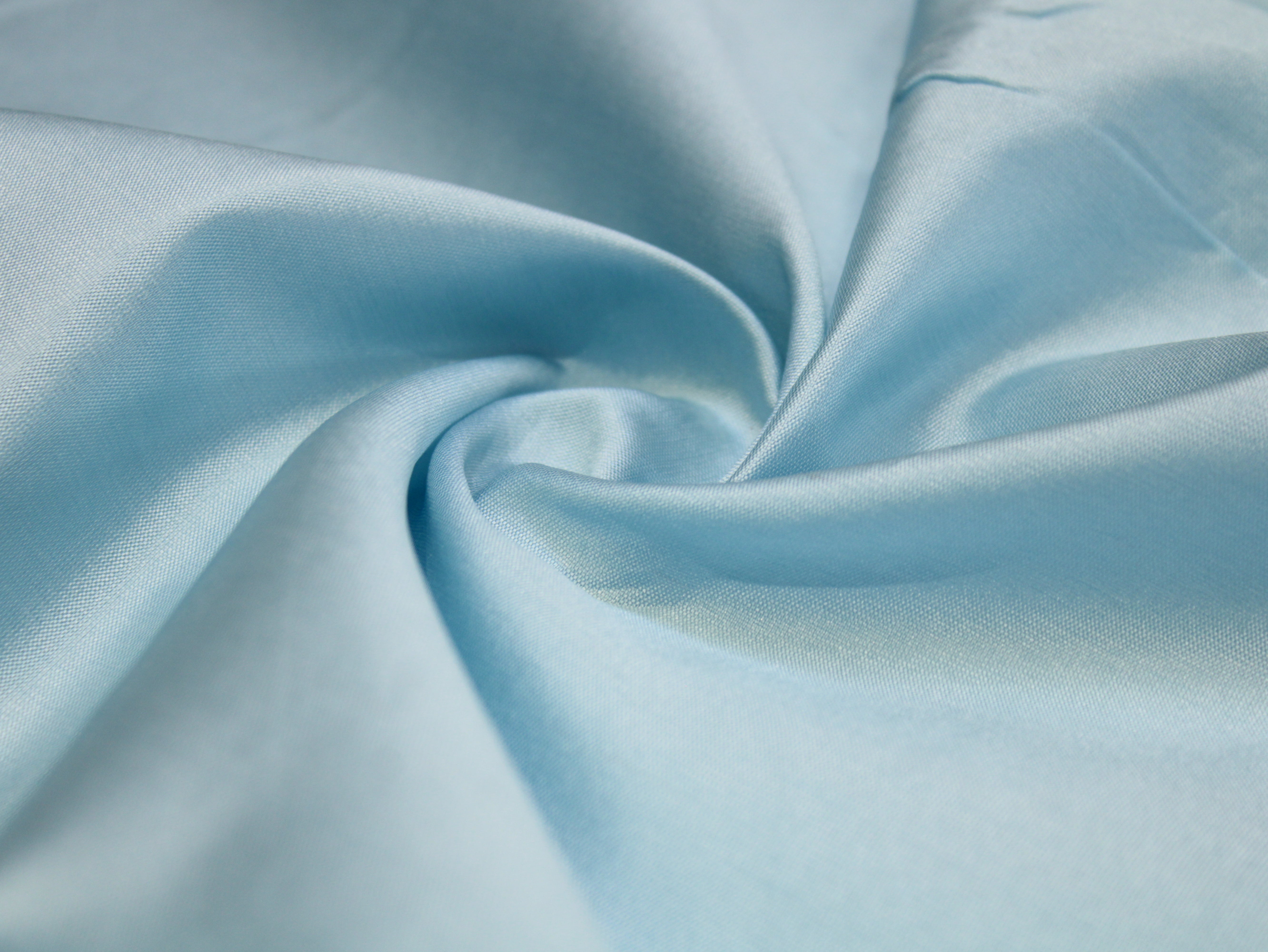 Taffeta Poly Silk Plain Dyed Fabric - Light Blue