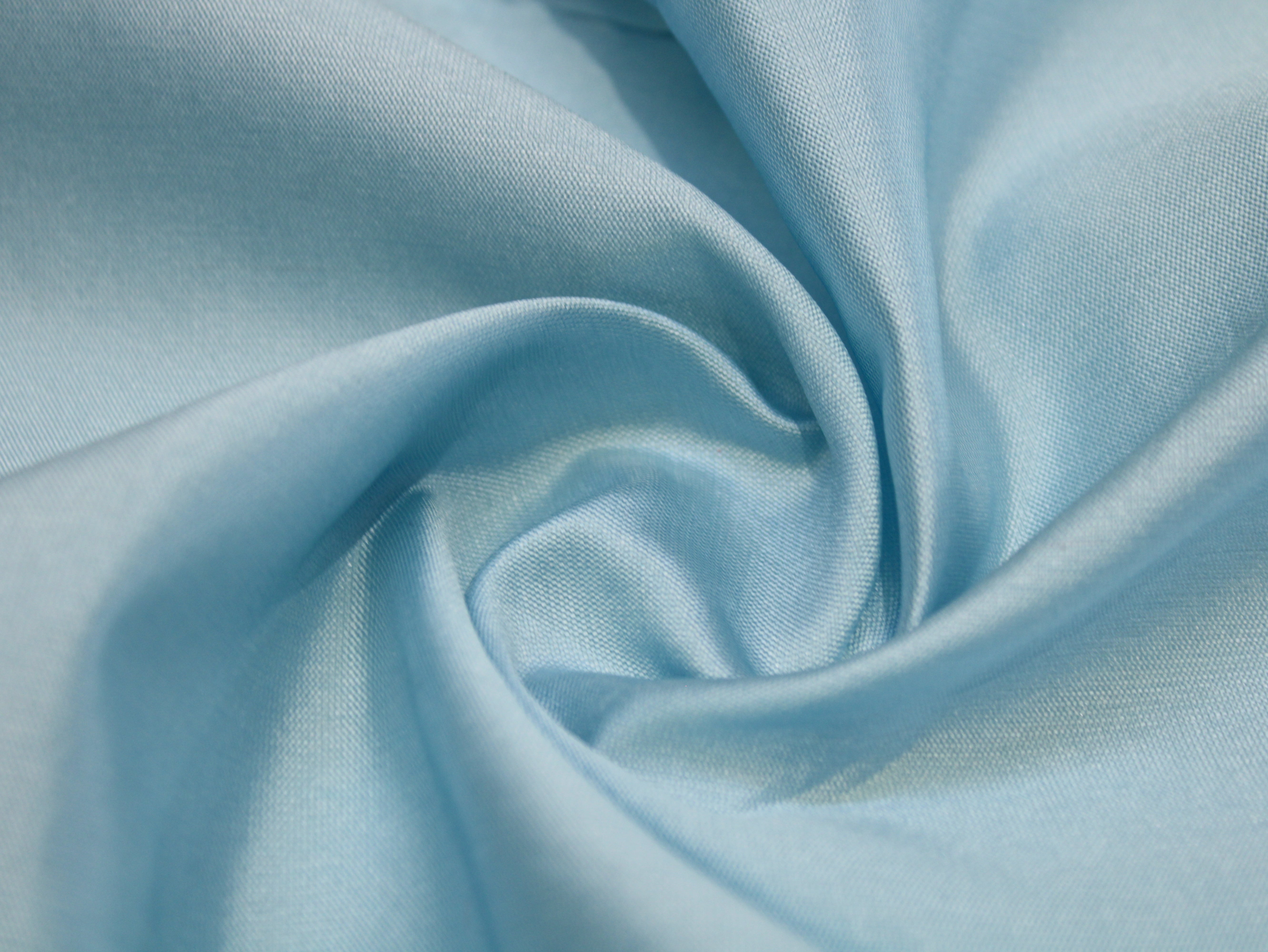 Taffeta Poly Silk Plain Dyed Fabric - Light Blue