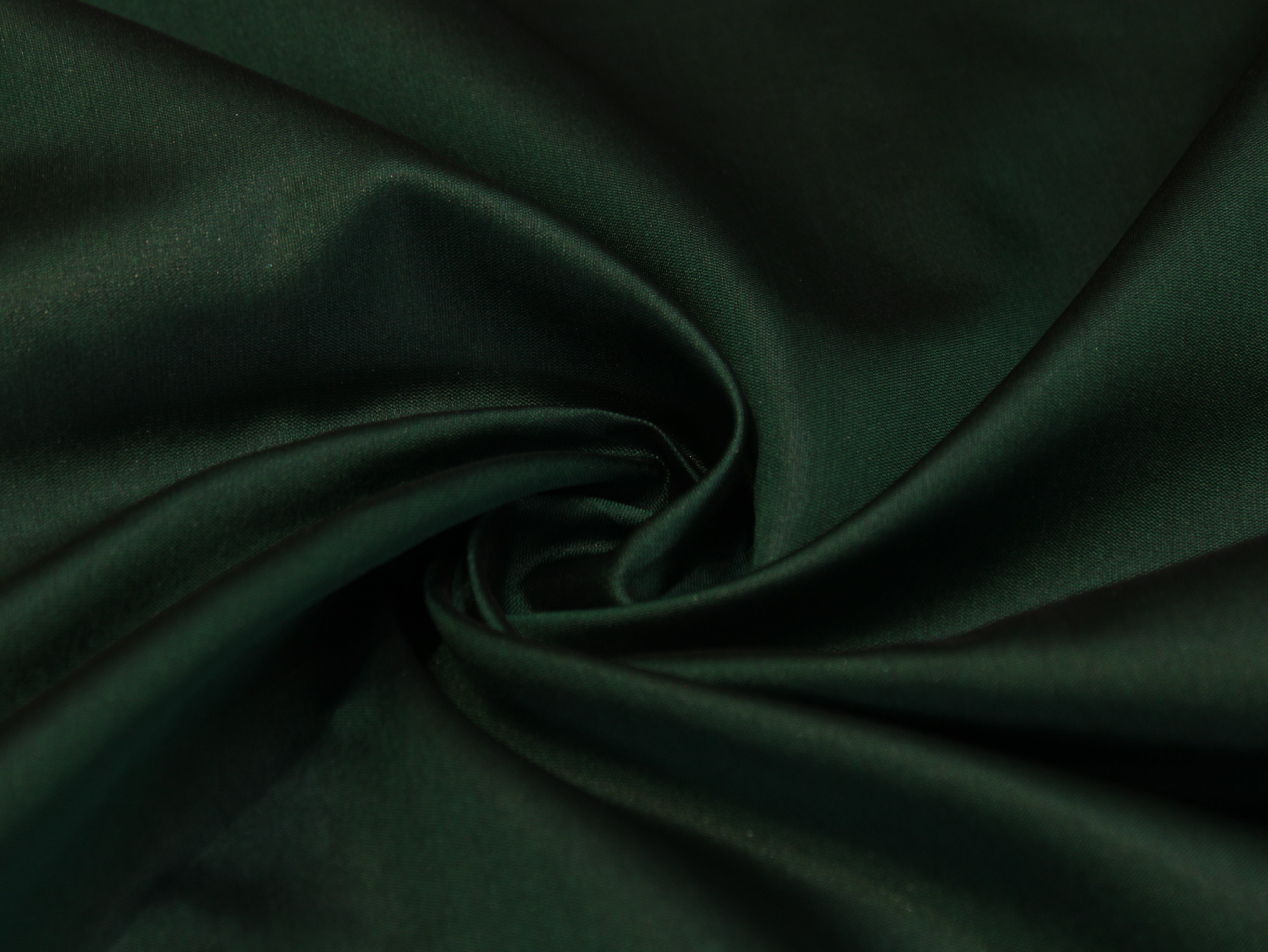 Taffeta Poly Silk Plain Dyed Fabric - Dark Green