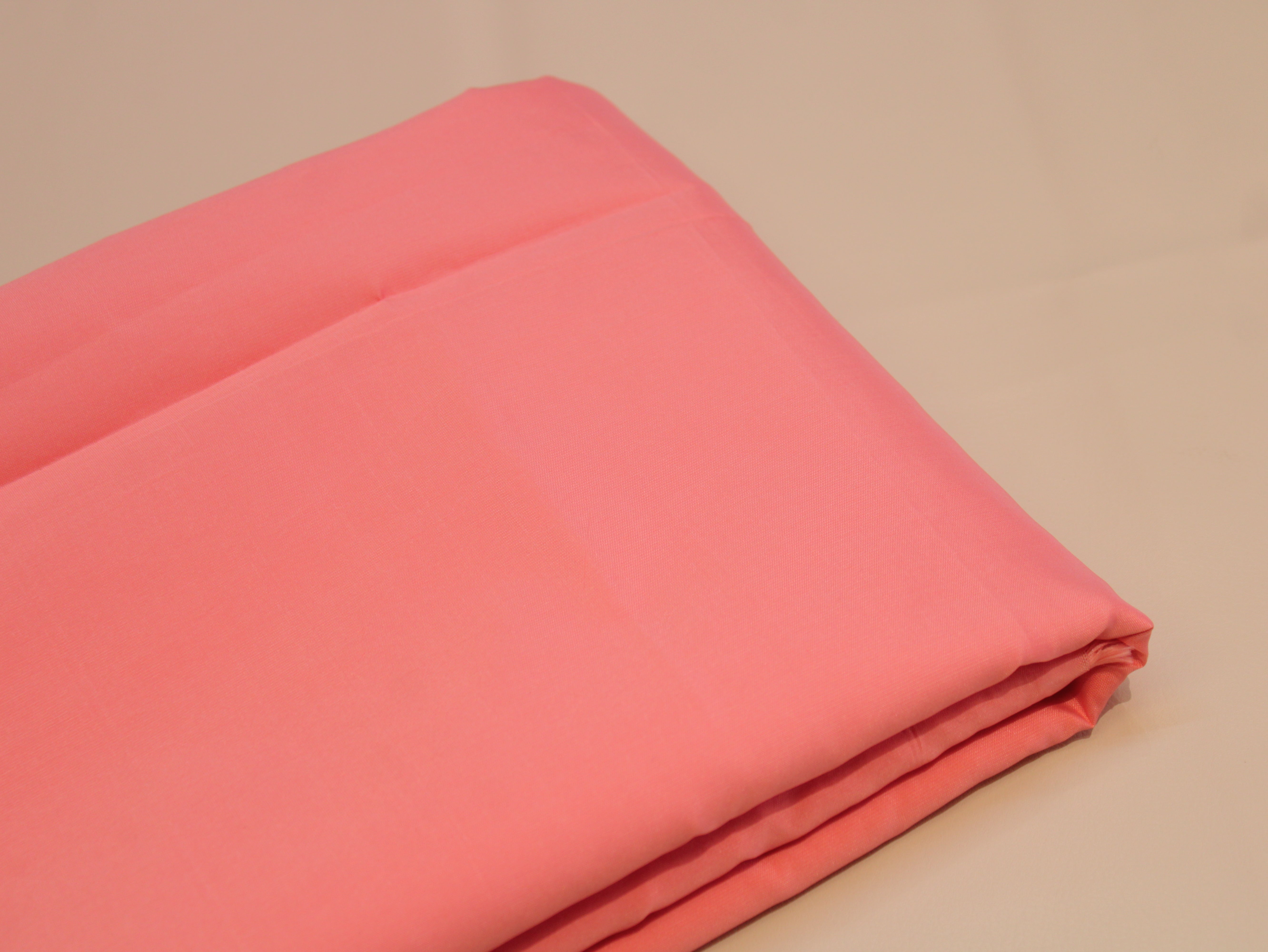 Taffeta Poly Silk Plain Dyed Fabric - Peach