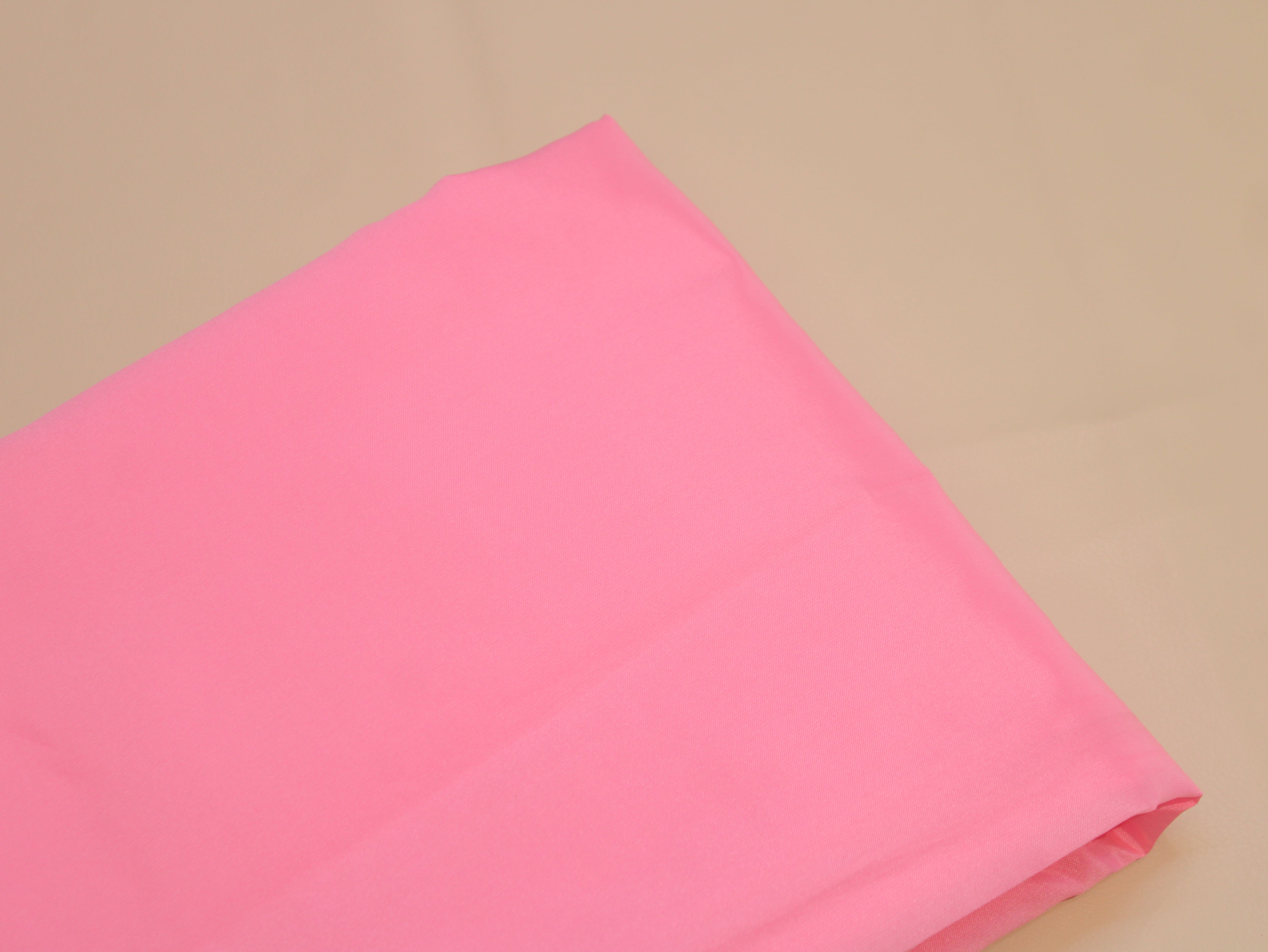 Taffeta Poly Silk Plain Dyed Fabric - Baby Pink