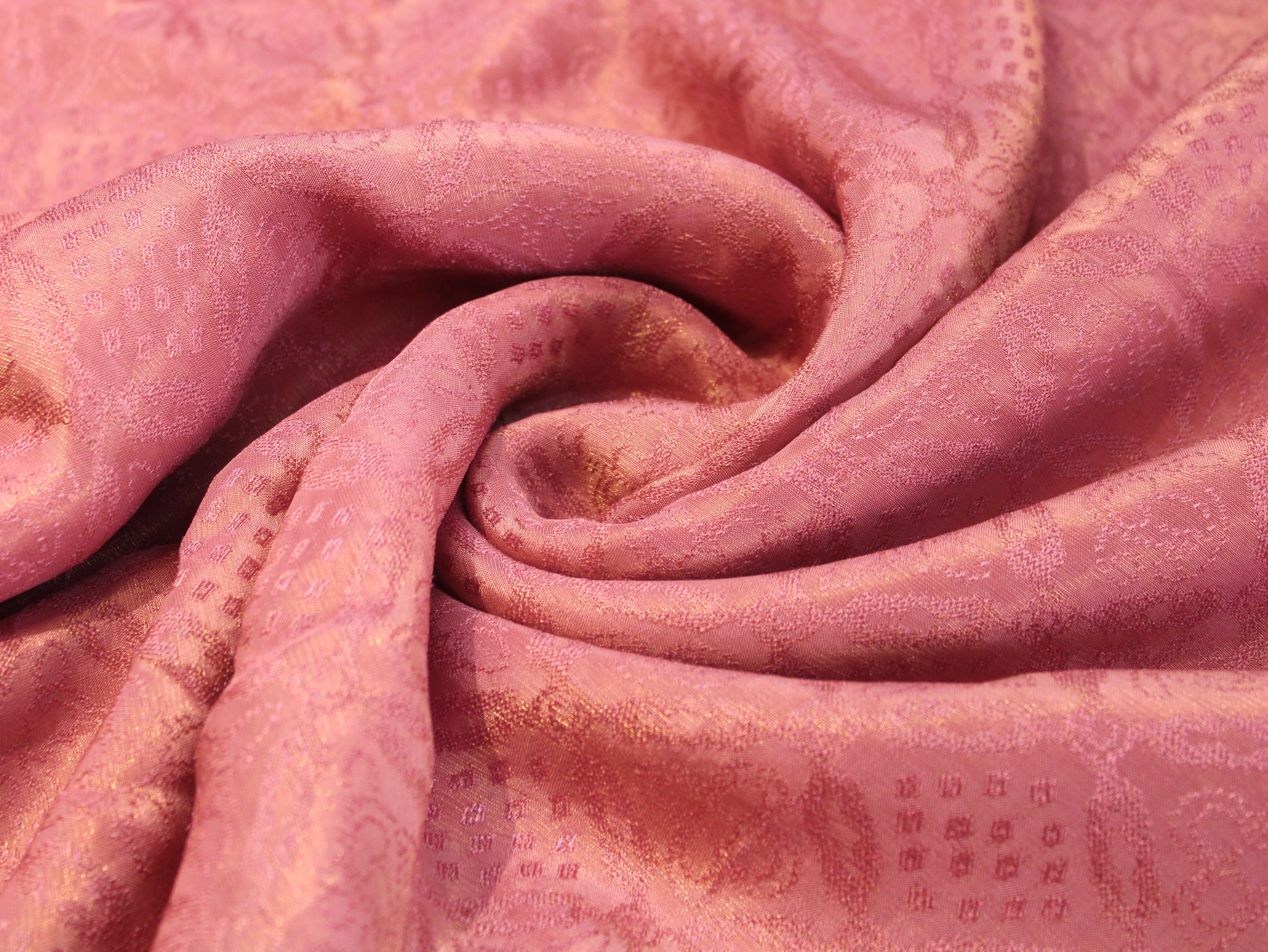 Tissue Self-Woven Jacquard Fabric - Onion Pink