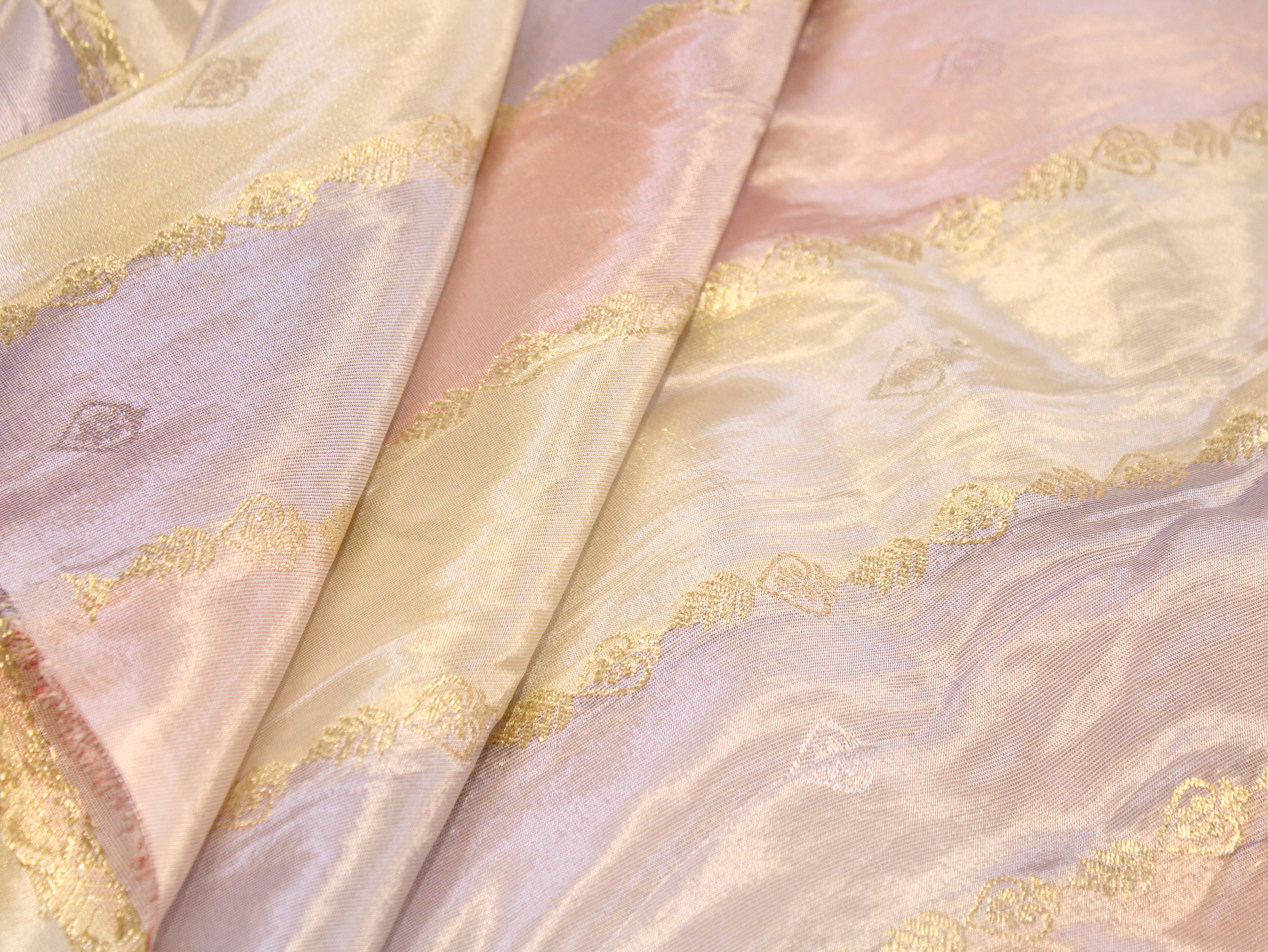 Tissue Cosmos Self-Woven Stripe Jacquard Fabric – Multicolour Pastel Finish