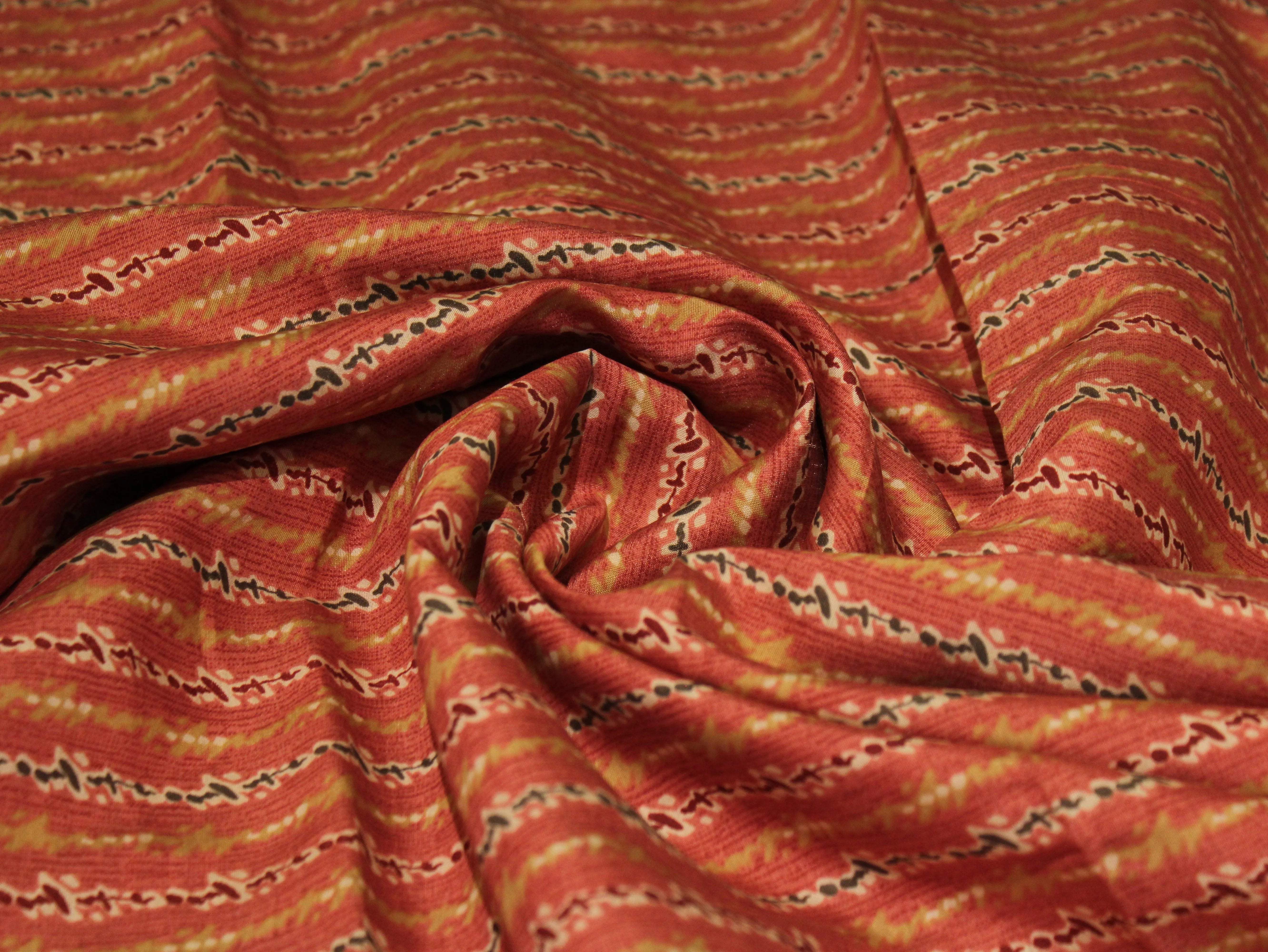 Loud : Digital Print Muslin Silk Fabric - M'Foks