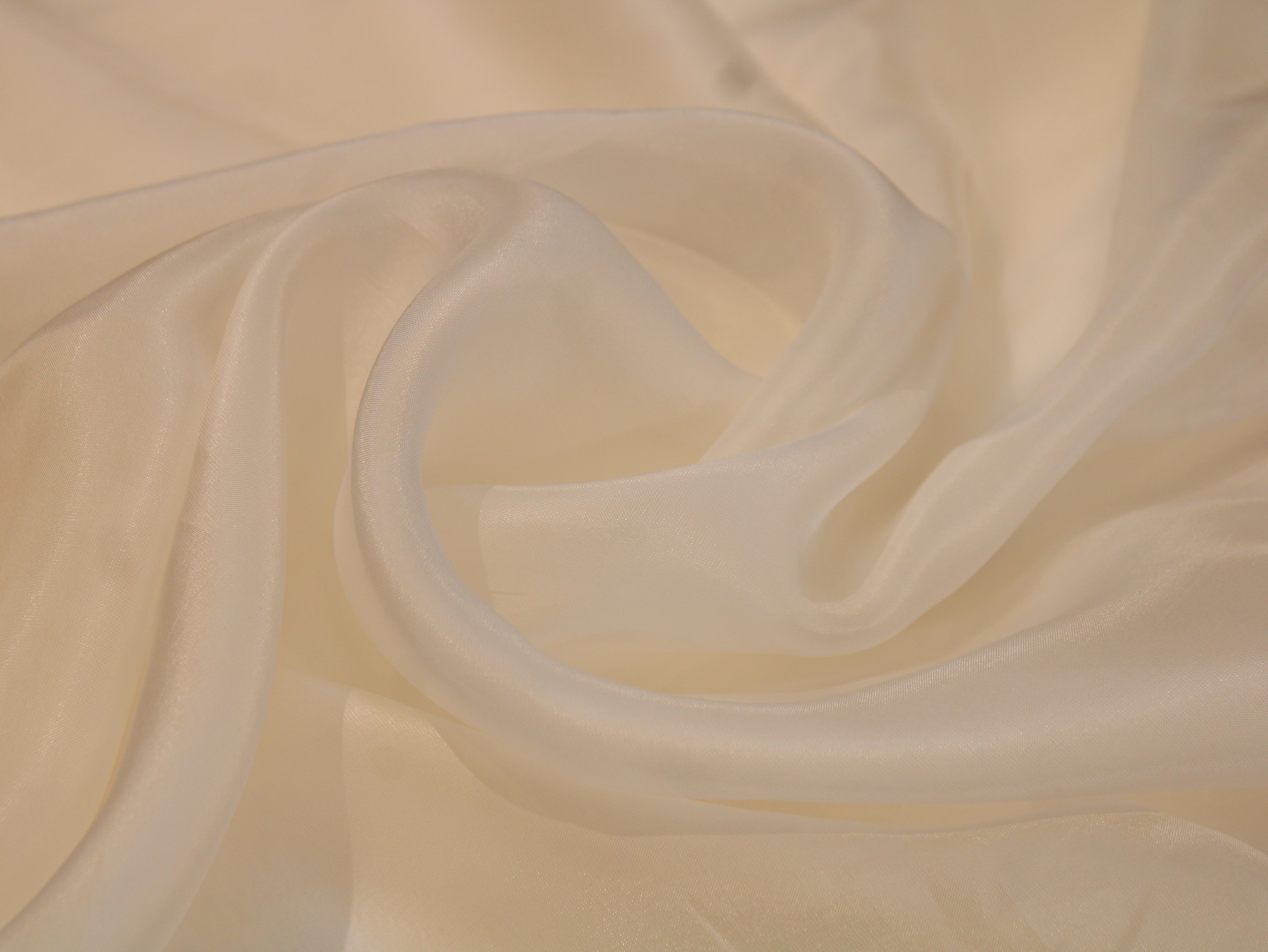 Glass Organza Fabric Plain Dyeable | 44 Inch | 40 GSM | M'Foks