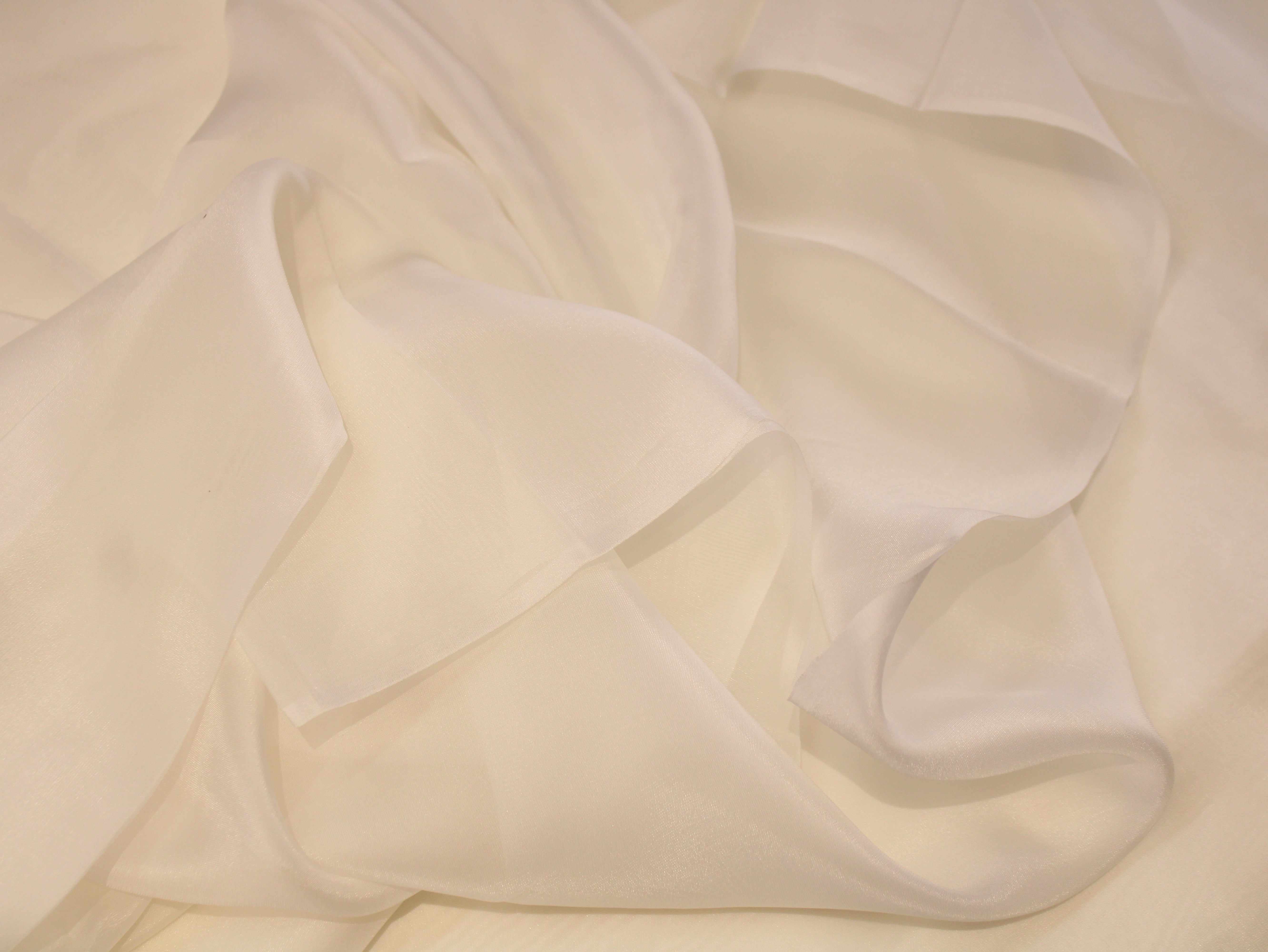 Glass Organza Fabric Plain Dyeable | 44 Inch | 40 GSM | M'Foks