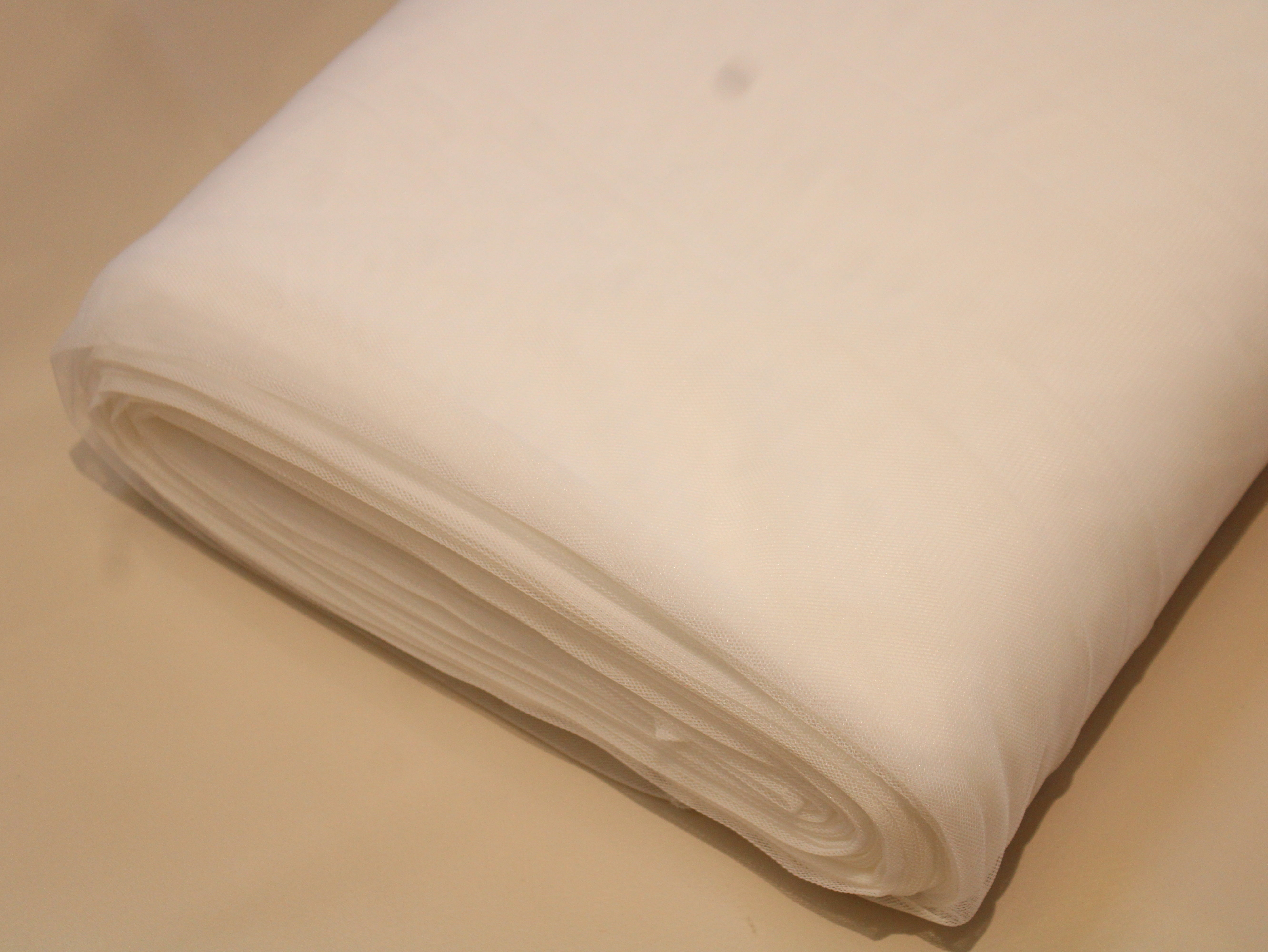 Premium Dyeable Mono Net Fabric Plain | 100% Dyeable Nylon Net | 42 Inch Width