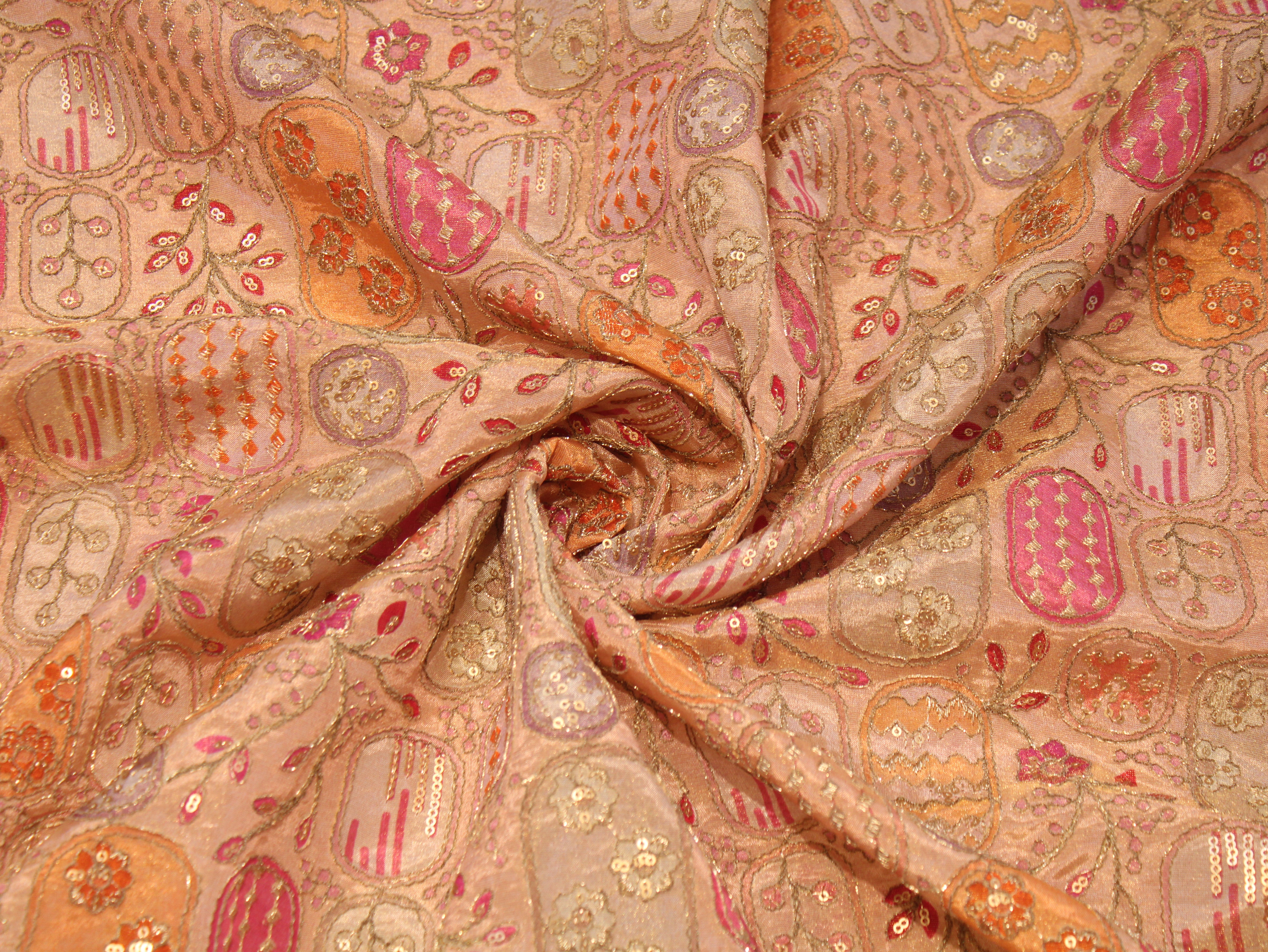 Position Work Premium Tissue Fabric | Peach